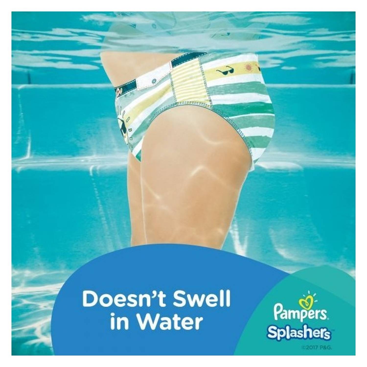 Pampers splashers swimming pants size 4-5 9-15 kg carry pack 11 count Pampers splashers swimming pants size 4-5 9-15 kg carry pack 11 count