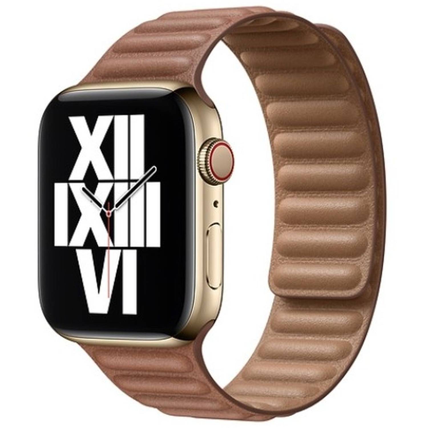 Apple Leather Link 44mm Medium/Large Saddle Brown Apple Leather Link 44mm Medium/Large Saddle Brown