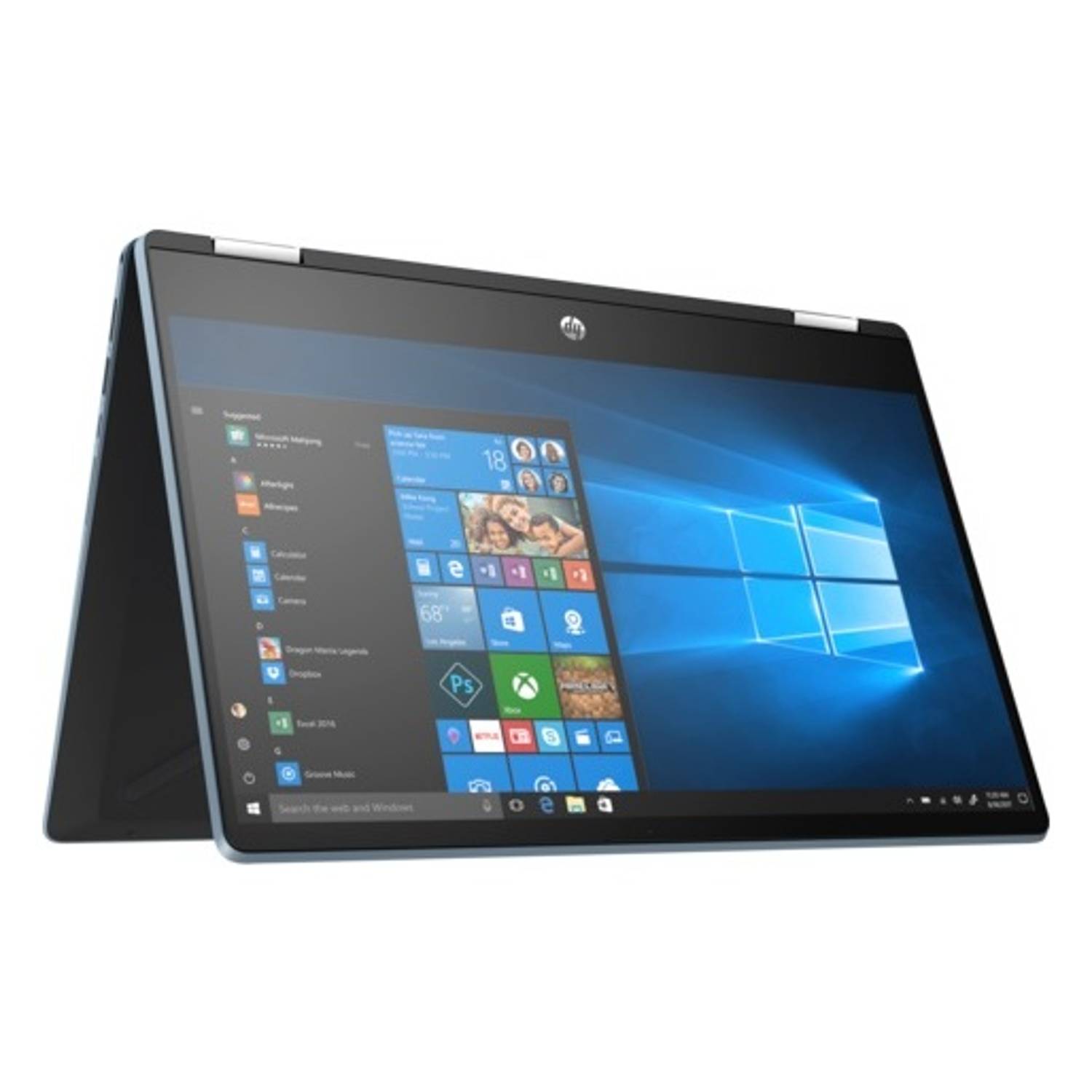 HP Pavilion x360 14-DH0005NE Convertible Touch Laptop - Core i3 2.1GHz 4GB 1TB+256GB Shared 14inch FHD Cloud Blue HP Pavilion x360 14-DH0005NE Convertible Touch Laptop - Core i3 2.1GHz 4GB 1TB+256GB Shared 14inch FHD Cloud Blue