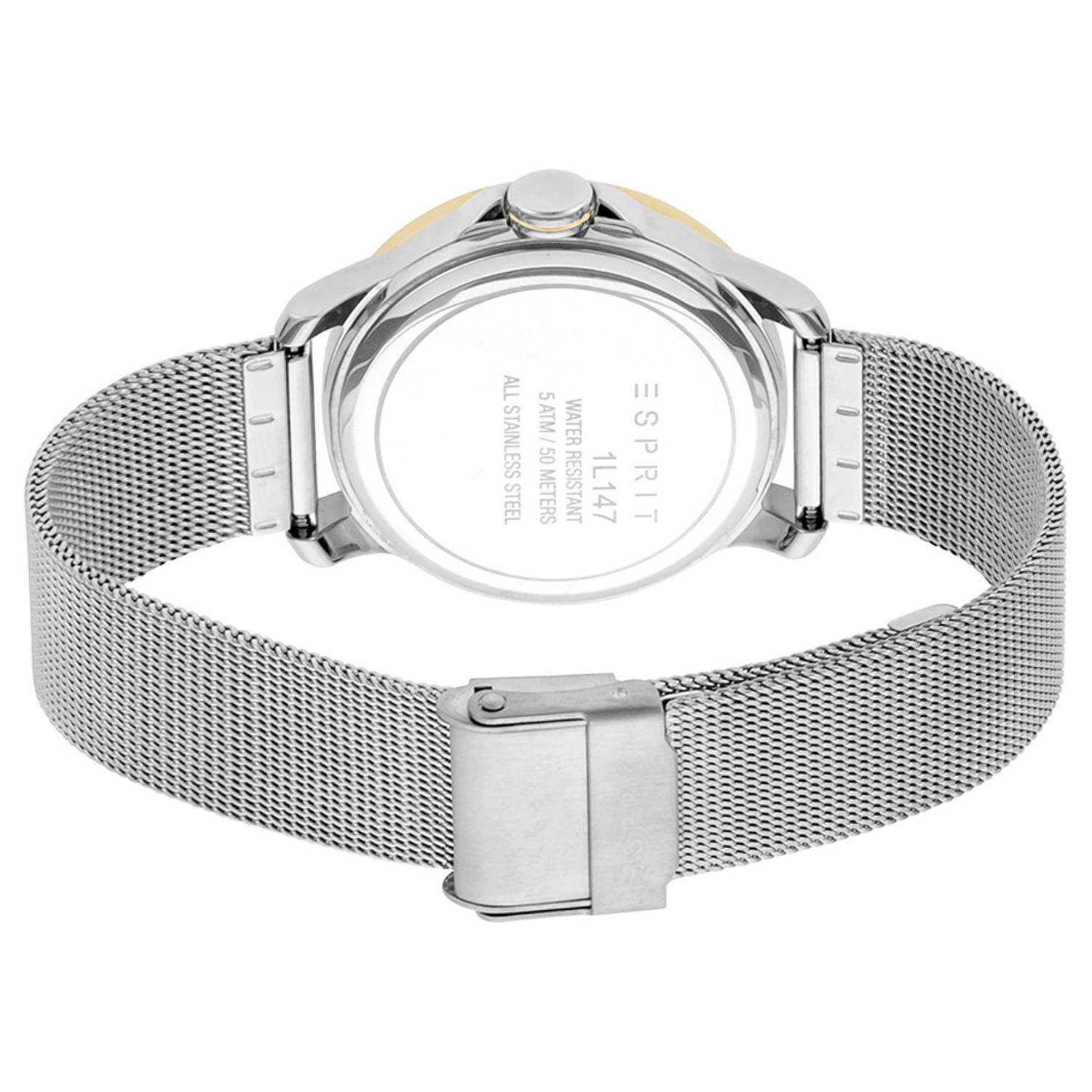 ESPRIT Bout Metallic Grey Stainless Steel Analog Watch For Women ES1L147M0105 ESPRIT Bout Metallic Grey Stainless Steel Analog Watch For Women ES1L147M0105