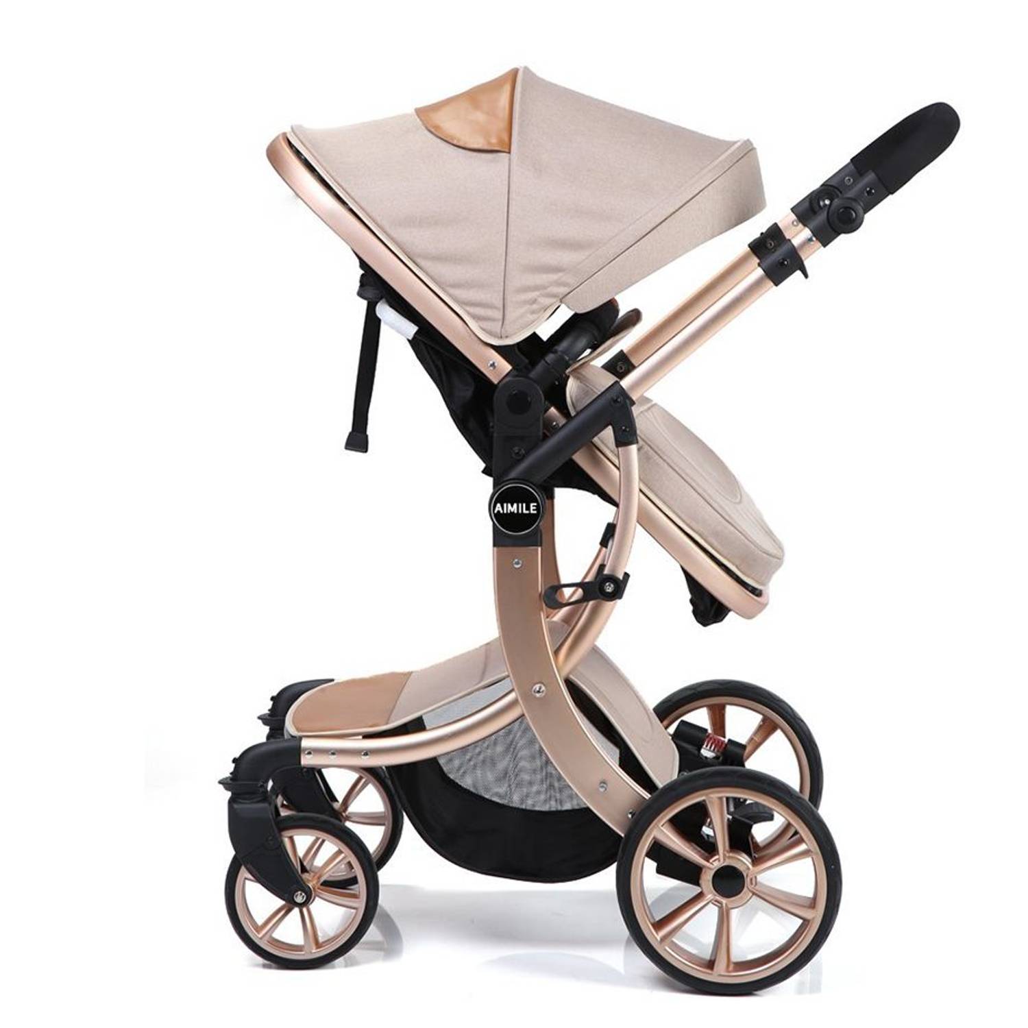 Teknum 3 IN 1 Luxury Pram Stroller Aimile Khakhi Teknum 3 IN 1 Luxury Pram Stroller Aimile Khakhi