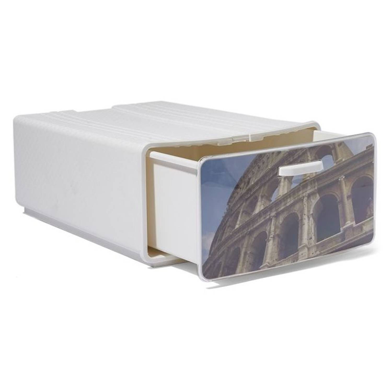 Dea Home BOXY City Printed Multifunctional Storage Box White Dea Home BOXY City Printed Multifunctional Storage Box White