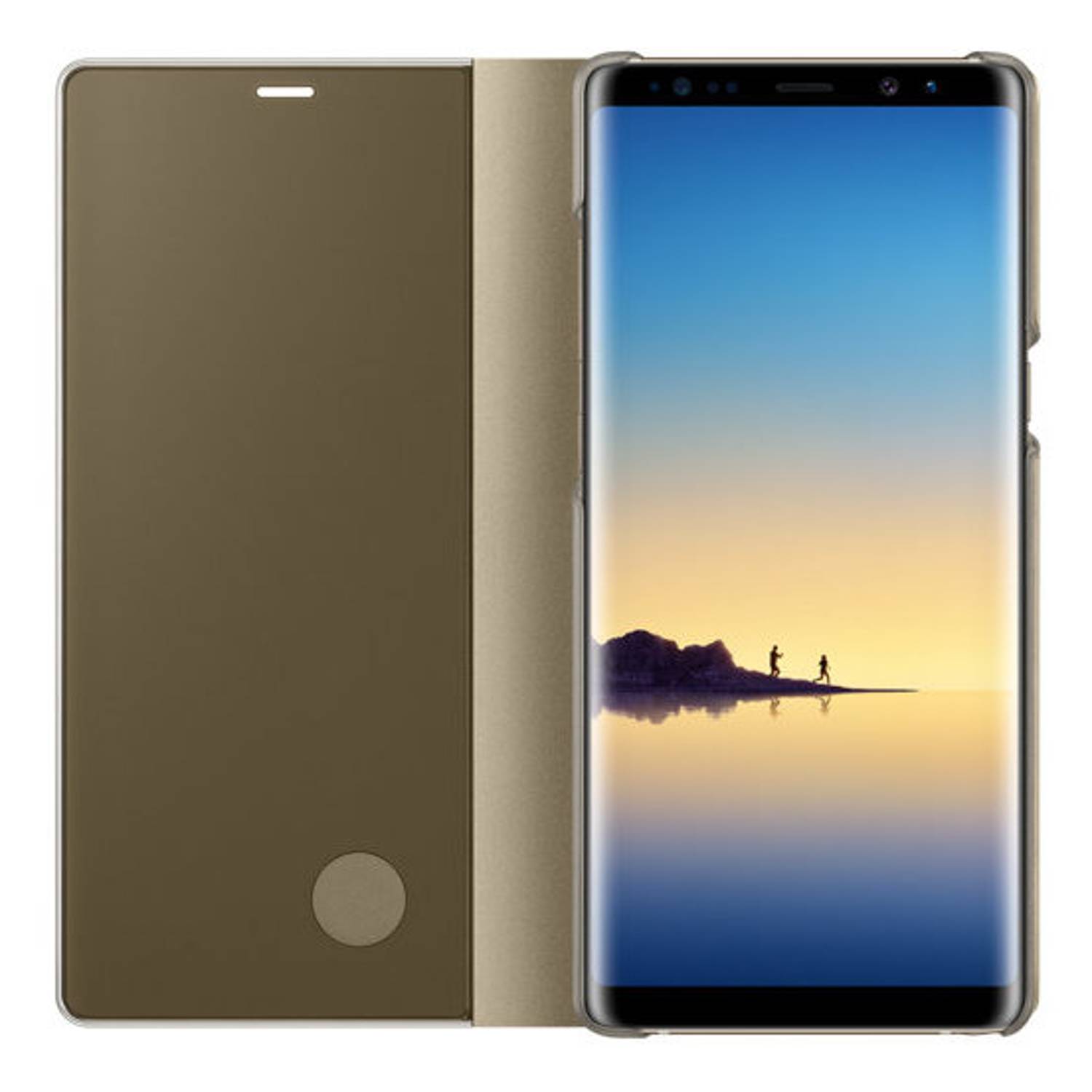 Samsung Clear View Standing Cover Gold For Galaxy Note8 - EF-ZN950CFEGWW Samsung Clear View Standing Cover Gold For Galaxy Note8 - EF-ZN950CFEGWW