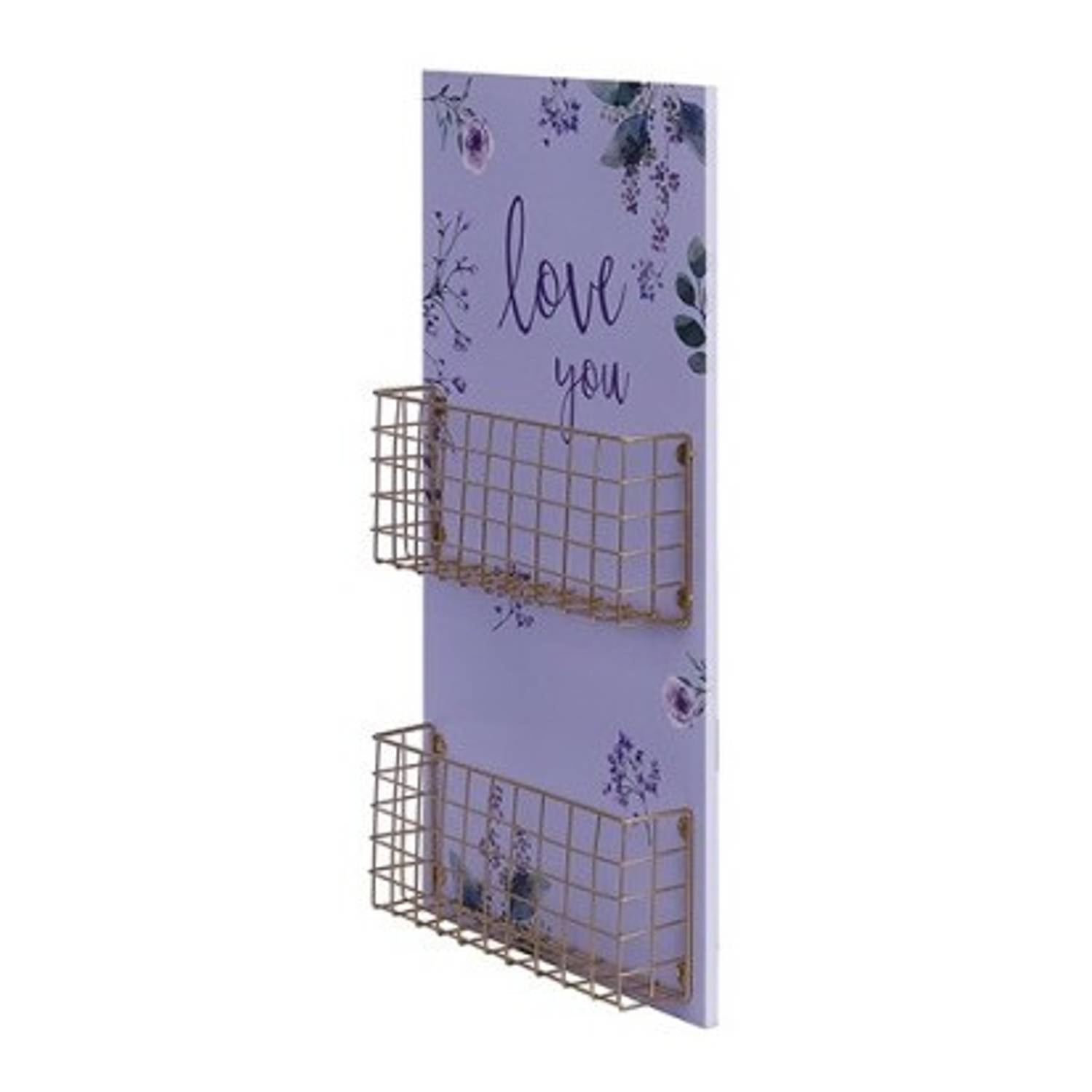 Pan Emirates Jardin Flower Print Wall Deco With Holder White Pan Emirates Jardin Flower Print Wall Deco With Holder White