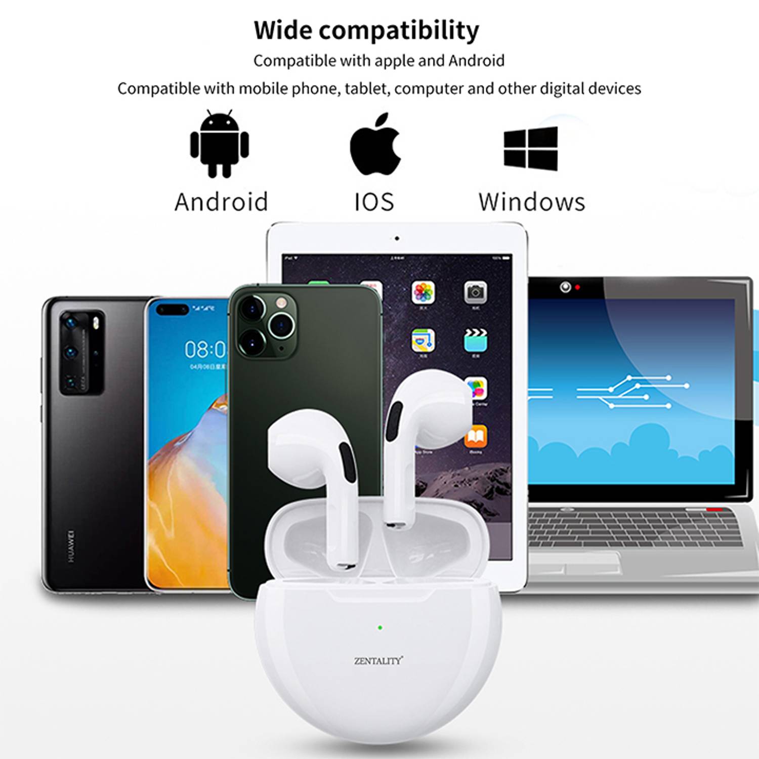 Zentality E25 Earpods Blue Zentality E25 Earpods Blue