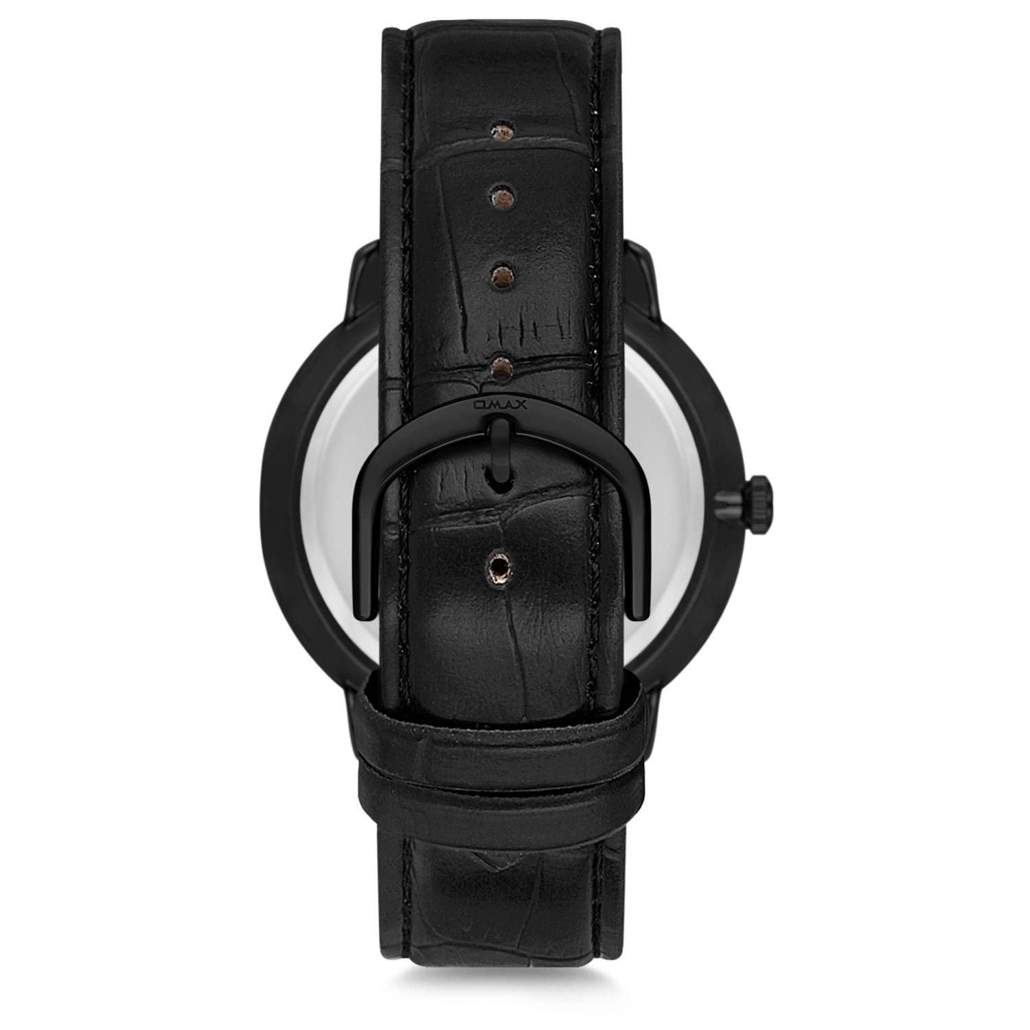 Omax Dome Series Black Leather Analog Watch For Men DC001M22I Omax Dome Series Black Leather Analog Watch For Men DC001M22I