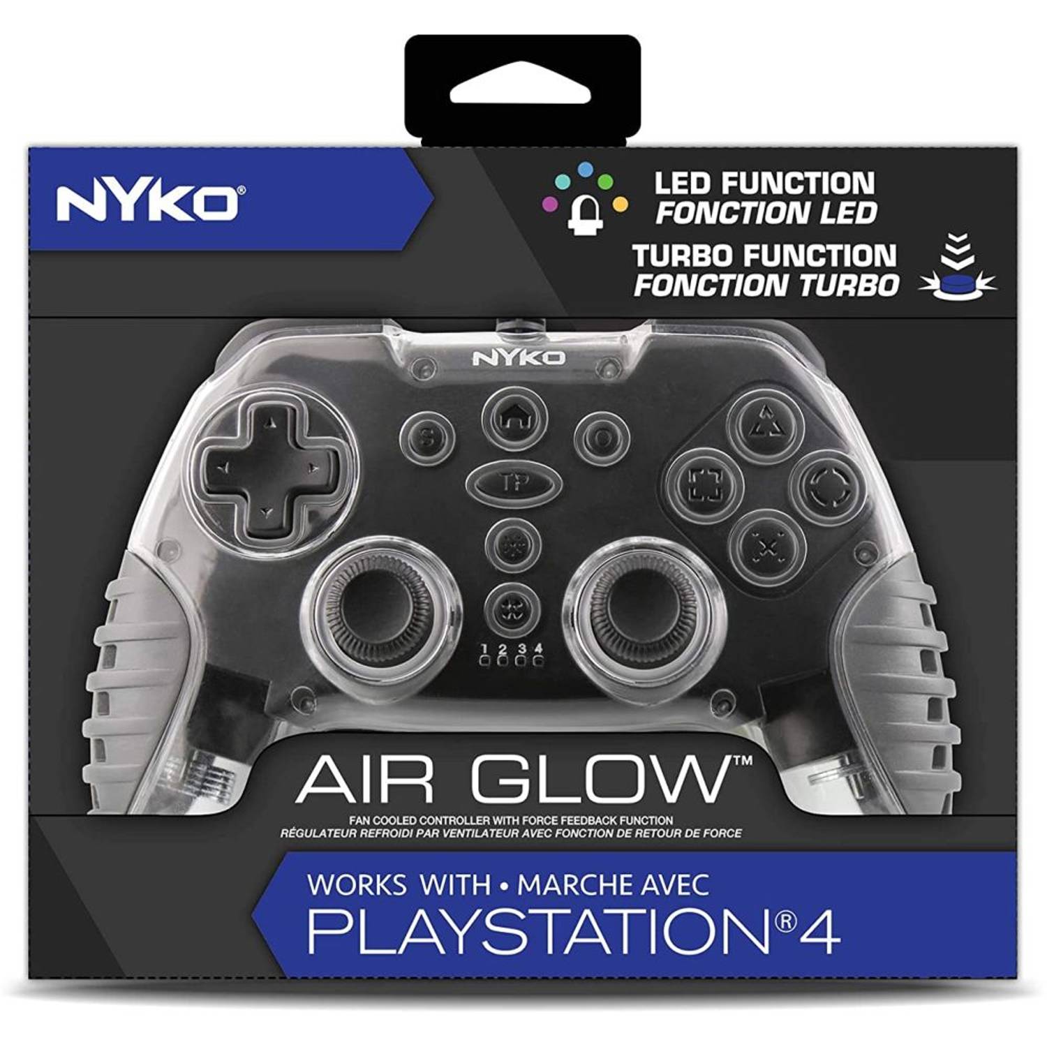 Nyko Air Glow Wired Controller For PS4 Transparent Nyko Air Glow Wired Controller For PS4 Transparent