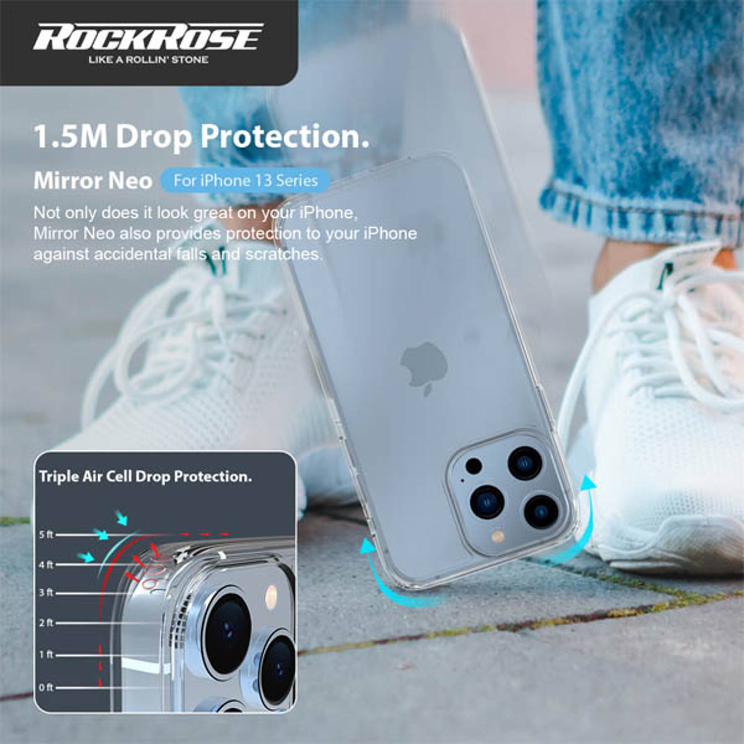 Rockrose Clear Case iPhone 13 Pro Rockrose Clear Case iPhone 13 Pro