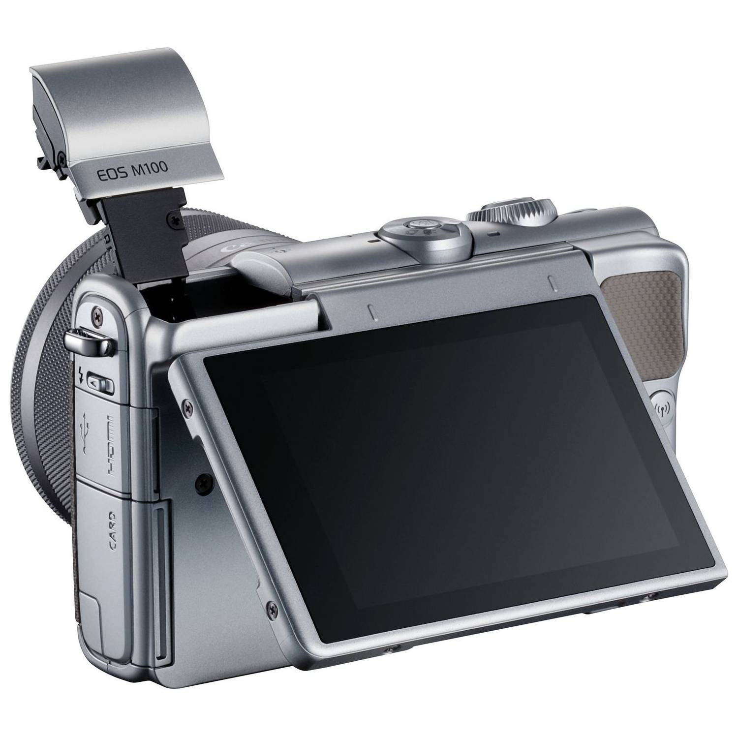 Canon EOS M100 Mirrorless Digital Camera Body Grey With EF-M15-45 IS STM Lens Canon EOS M100 Mirrorless Digital Camera Body Grey With EF-M15-45 IS STM Lens