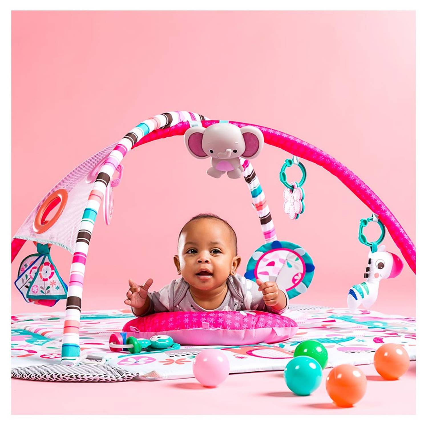 Bright Starts 5 in 1 Your Way Ball Play Pink Activity Gym Bright Starts 5 in 1 Your Way Ball Play Pink Activity Gym