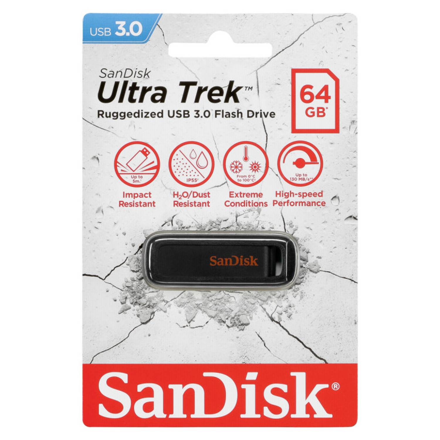 Sandisk Ultra Trek USB 3.0 Flash Drive 64GB Sandisk Ultra Trek USB 3.0 Flash Drive 64GB
