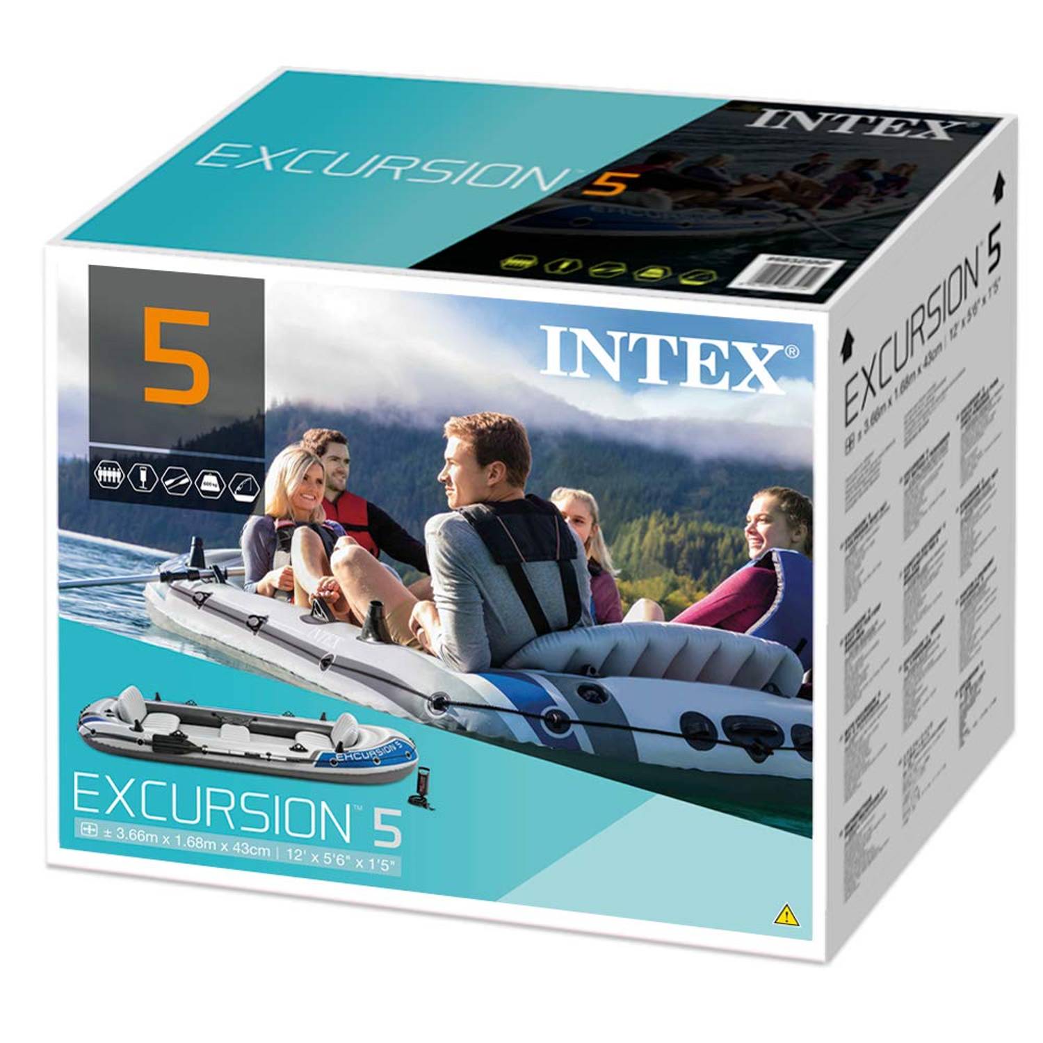Intex Excursion 5 Boat Set Intex Excursion 5 Boat Set