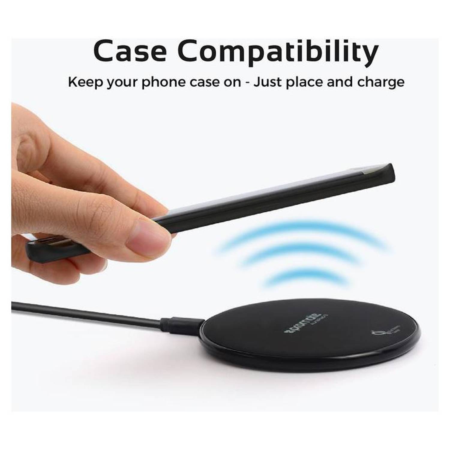 Promate Wireless Charging Dock Black Promate Wireless Charging Dock Black