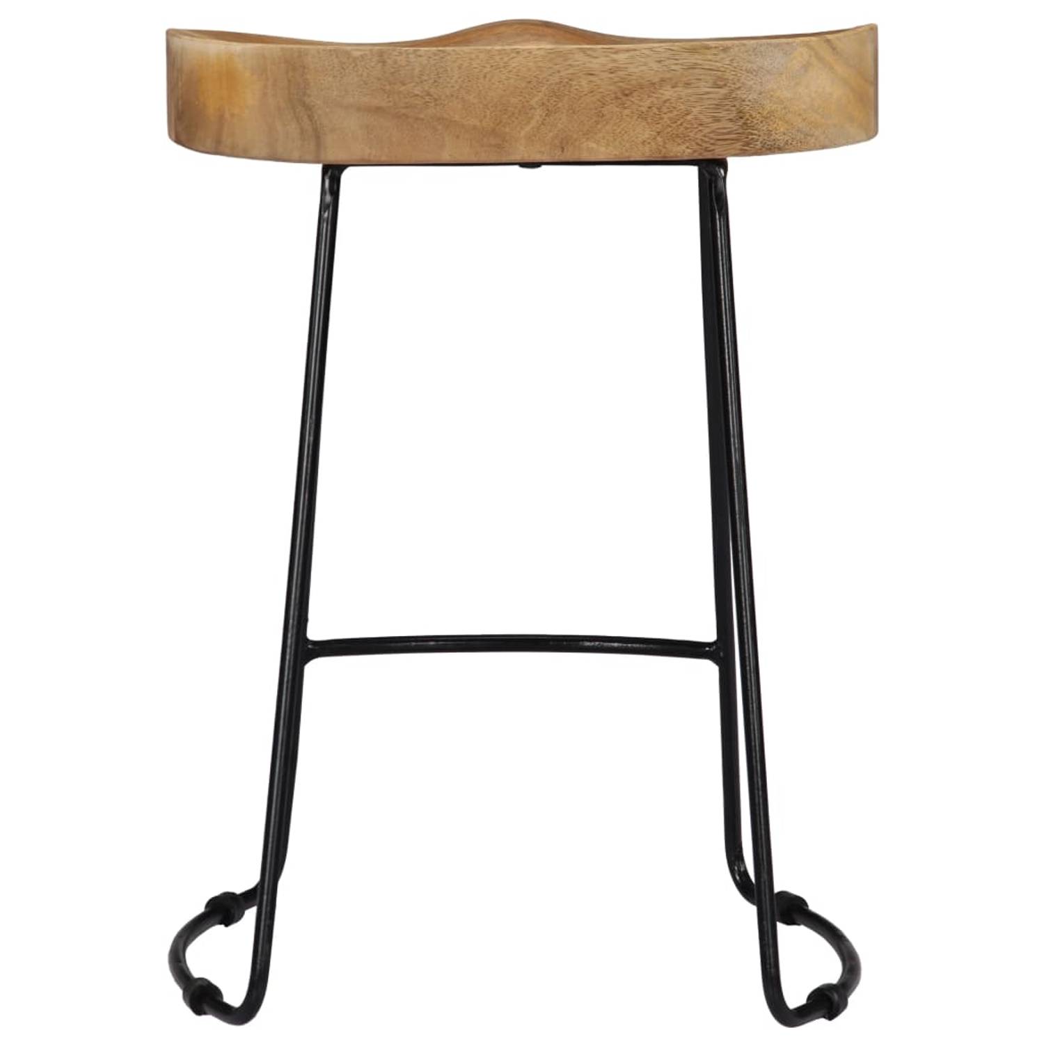 vidaXL Gavin Bar Stools 2 pcs Solid Mango Wood vidaXL Gavin Bar Stools 2 pcs Solid Mango Wood