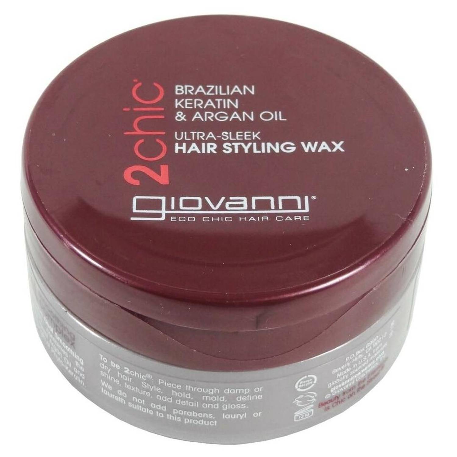 Giovanni Ultra-Sleek Hair Styling Wax 57g Giovanni Ultra-Sleek Hair Styling Wax 57g