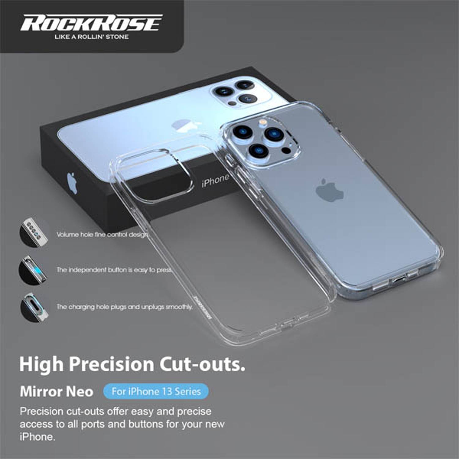 Rockrose Clear Case iPhone 13 Pro Rockrose Clear Case iPhone 13 Pro