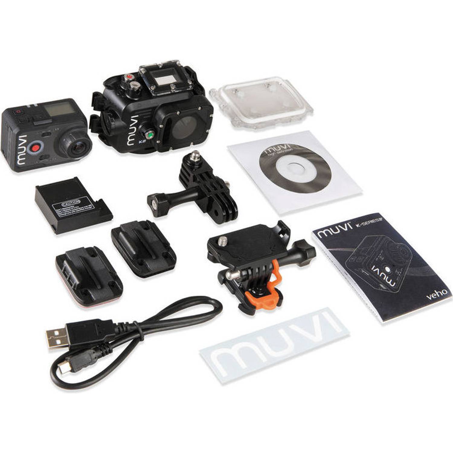 Veho VCC006K2NPNG Muvi K Series WiFi Action Camera Black Veho VCC006K2NPNG Muvi K Series WiFi Action Camera Black