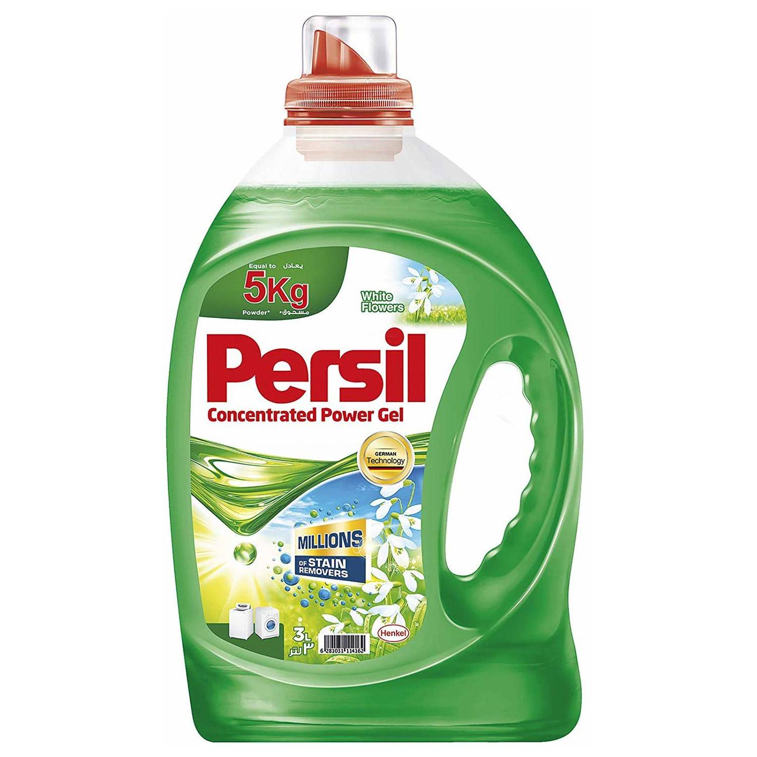 Persil Power Gel White Flower Detergent 3Litres Persil Power Gel White Flower Detergent 3Litres