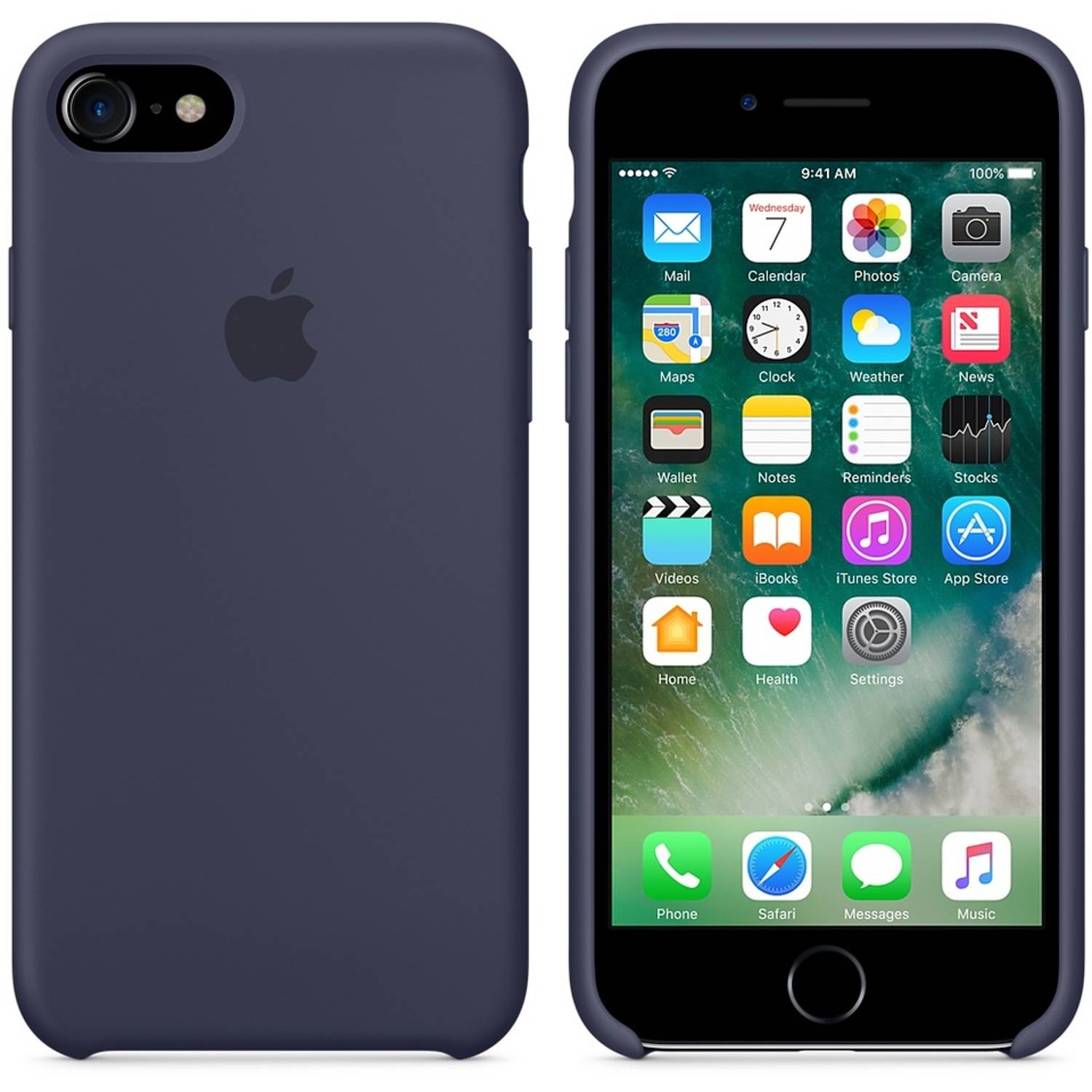 Apple MMWK2ZM/A iphone 7 Silicone Case Midnight Blue Apple MMWK2ZM/A iphone 7 Silicone Case Midnight Blue