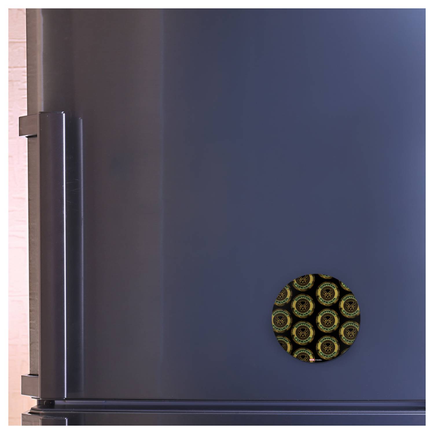 Marvel Wakanda Forever Badge Round Magnet by Wackylicious Marvel Wakanda Forever Badge Round Magnet by Wackylicious