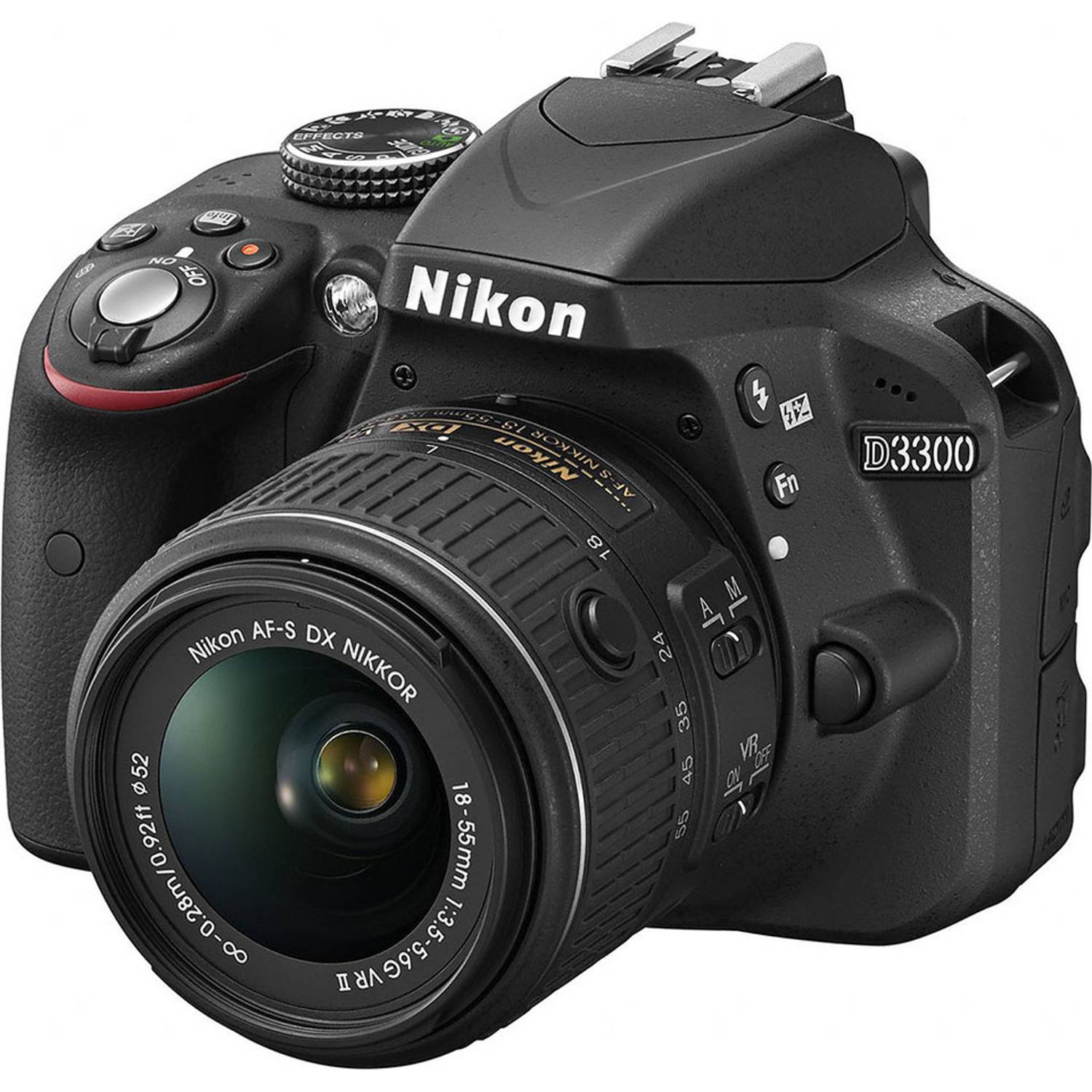 Nikon D3300 DSLR Camera Black With AF-P DX 18-55mm Lens + AF-S 55-200mm VR II Lens Nikon D3300 DSLR Camera Black With AF-P DX 18-55mm Lens + AF-S 55-200mm VR II Lens