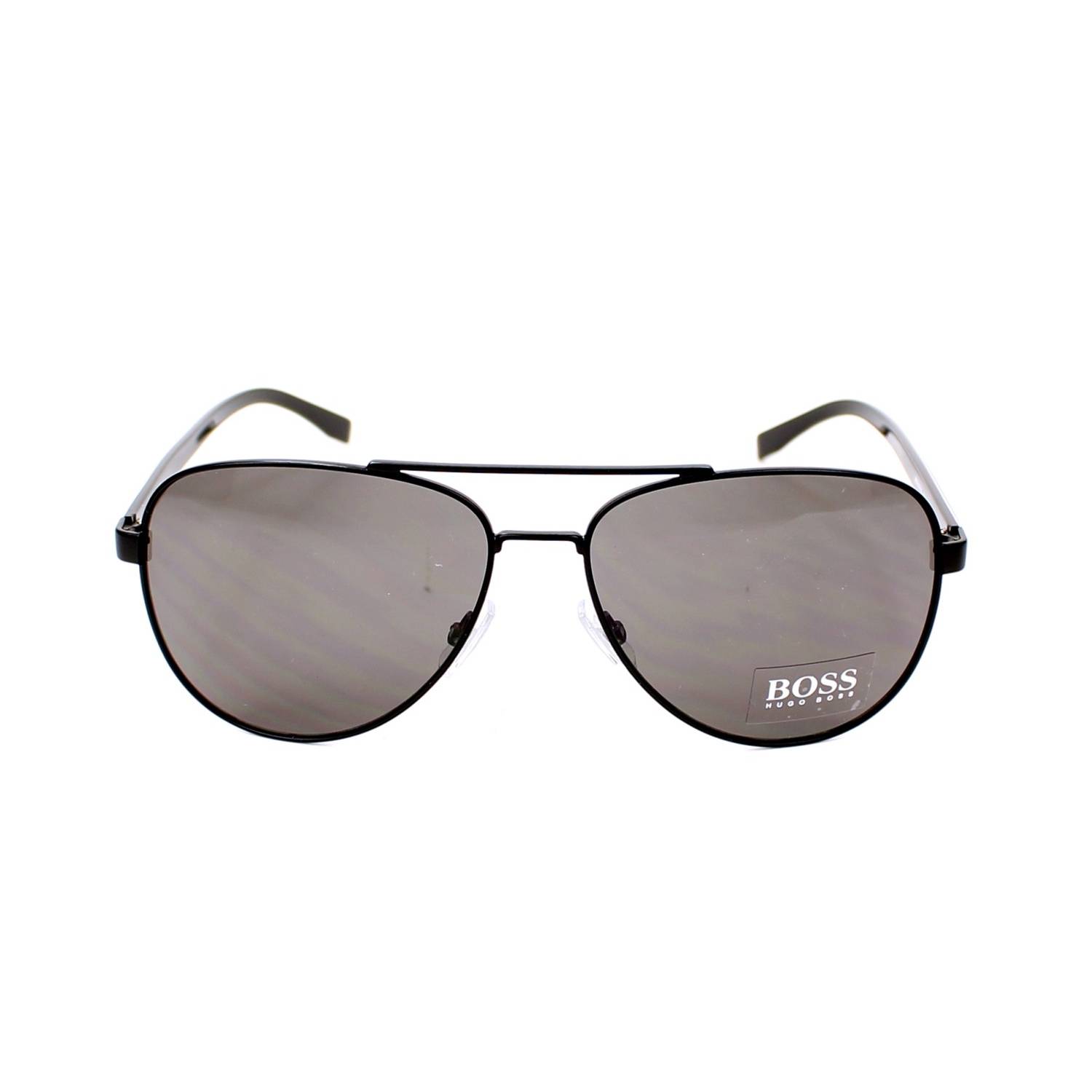 HUGO BOSS 0761-S-QIL-60 Matte Black Acetate Men Sunglasses HUGO BOSS 0761-S-QIL-60 Matte Black Acetate Men Sunglasses