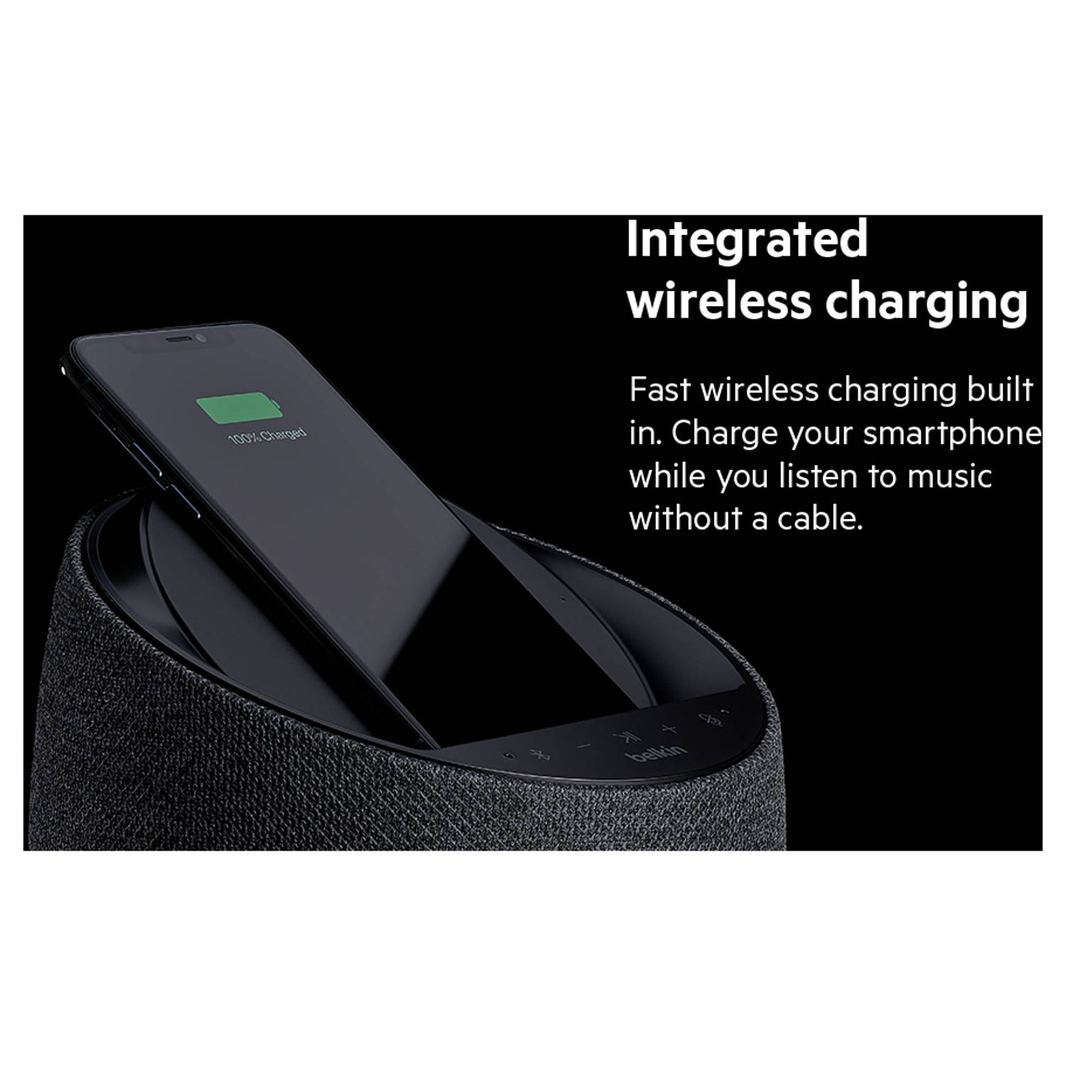 Belkin G1S0001my-BLK Soundform Elite Hi-Fi Smart Speaker With In-Built10W Fast Wireless Charger Black Belkin G1S0001my-BLK Soundform Elite Hi-Fi Smart Speaker With In-Built10W Fast Wireless Charger Black