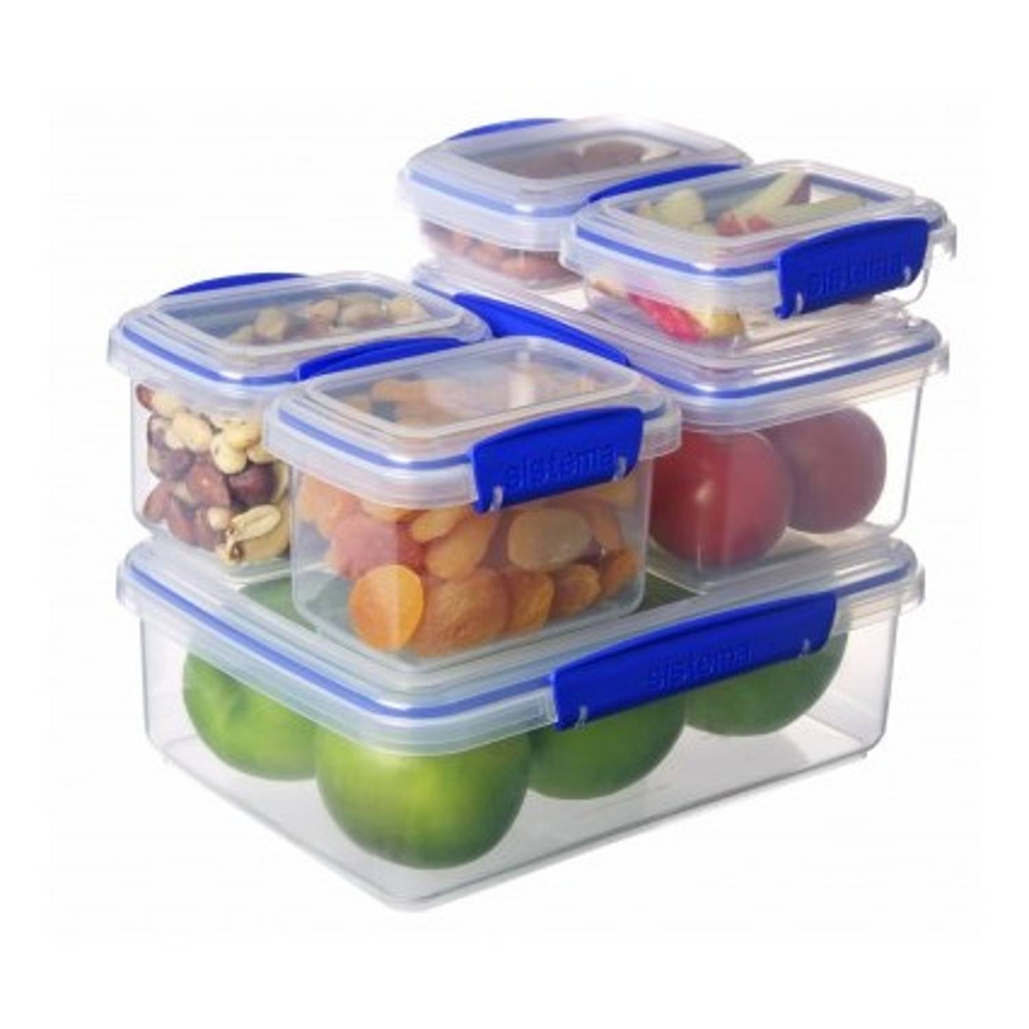 Sistema Klip It Rectangular Assorted 6 Pack Pastels - Colors May Vary Sistema Klip It Rectangular Assorted 6 Pack Pastels - Colors May Vary