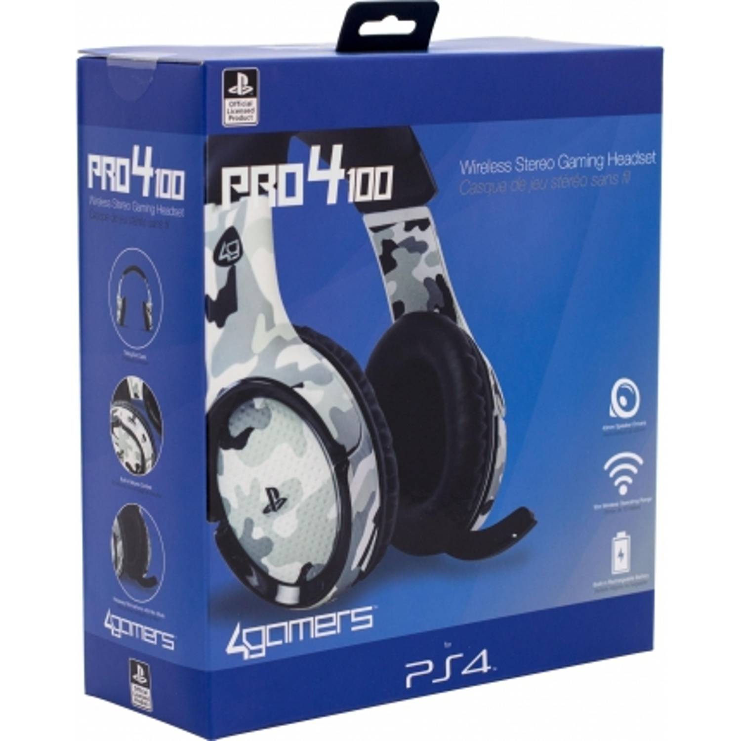 4Gamers PRO4100 Wireless Stereo Gaming Headset Black 4Gamers PRO4100 Wireless Stereo Gaming Headset Black