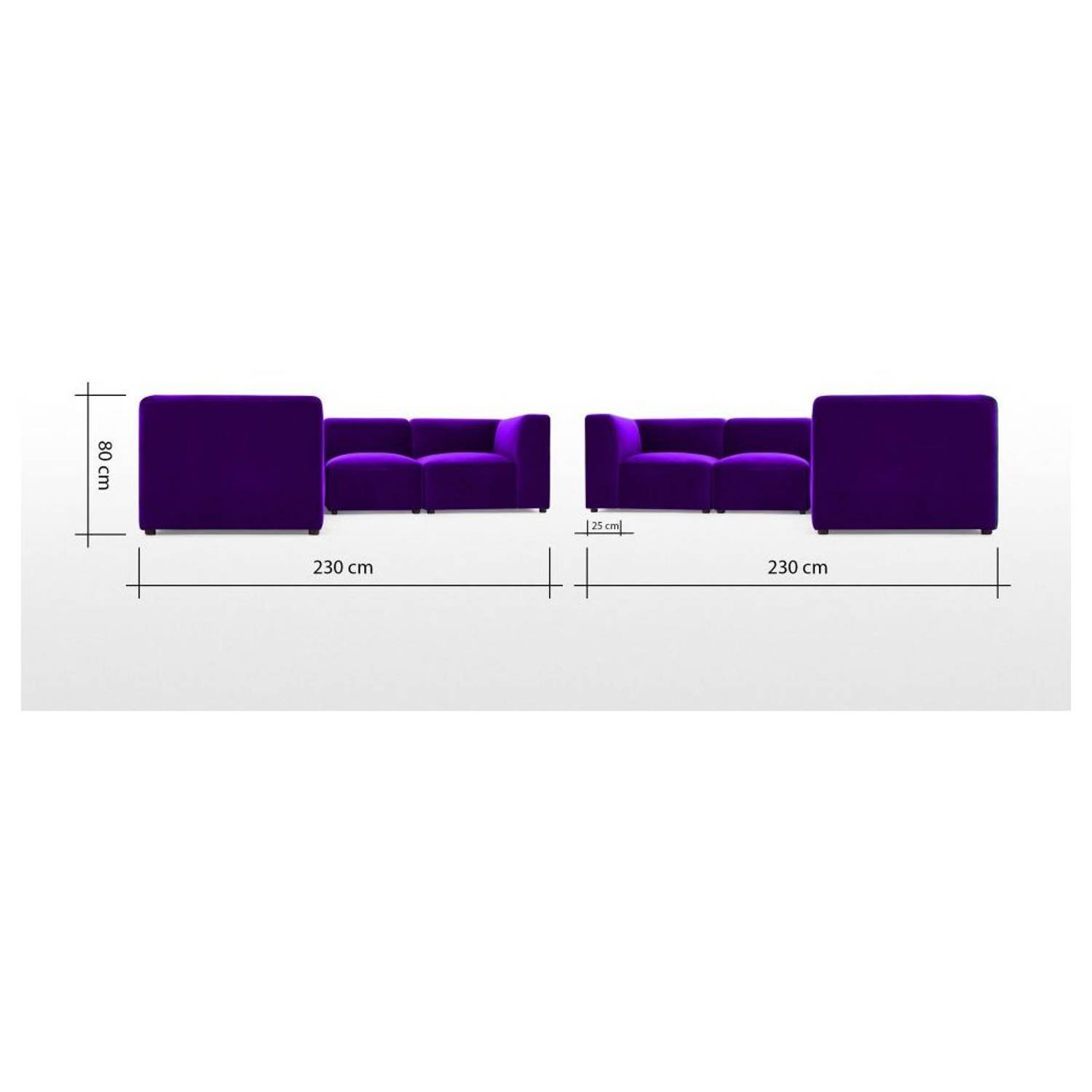 Galaxy Design Juno Corner Sofa Seats Purple Galaxy Design Juno Corner Sofa Seats Purple