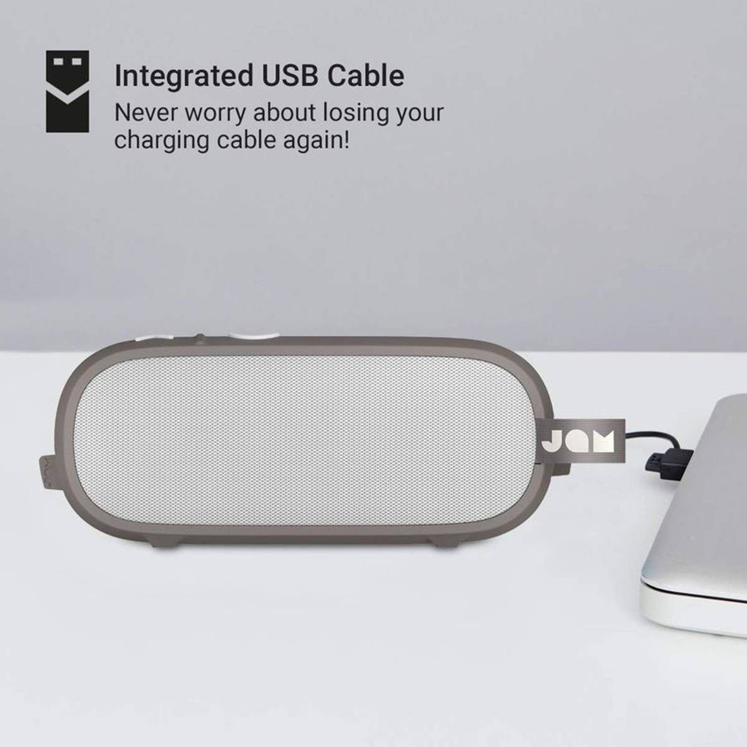 Jam Hang Around Portable Bluetooth Speaker Grey Jam Hang Around Portable Bluetooth Speaker Grey