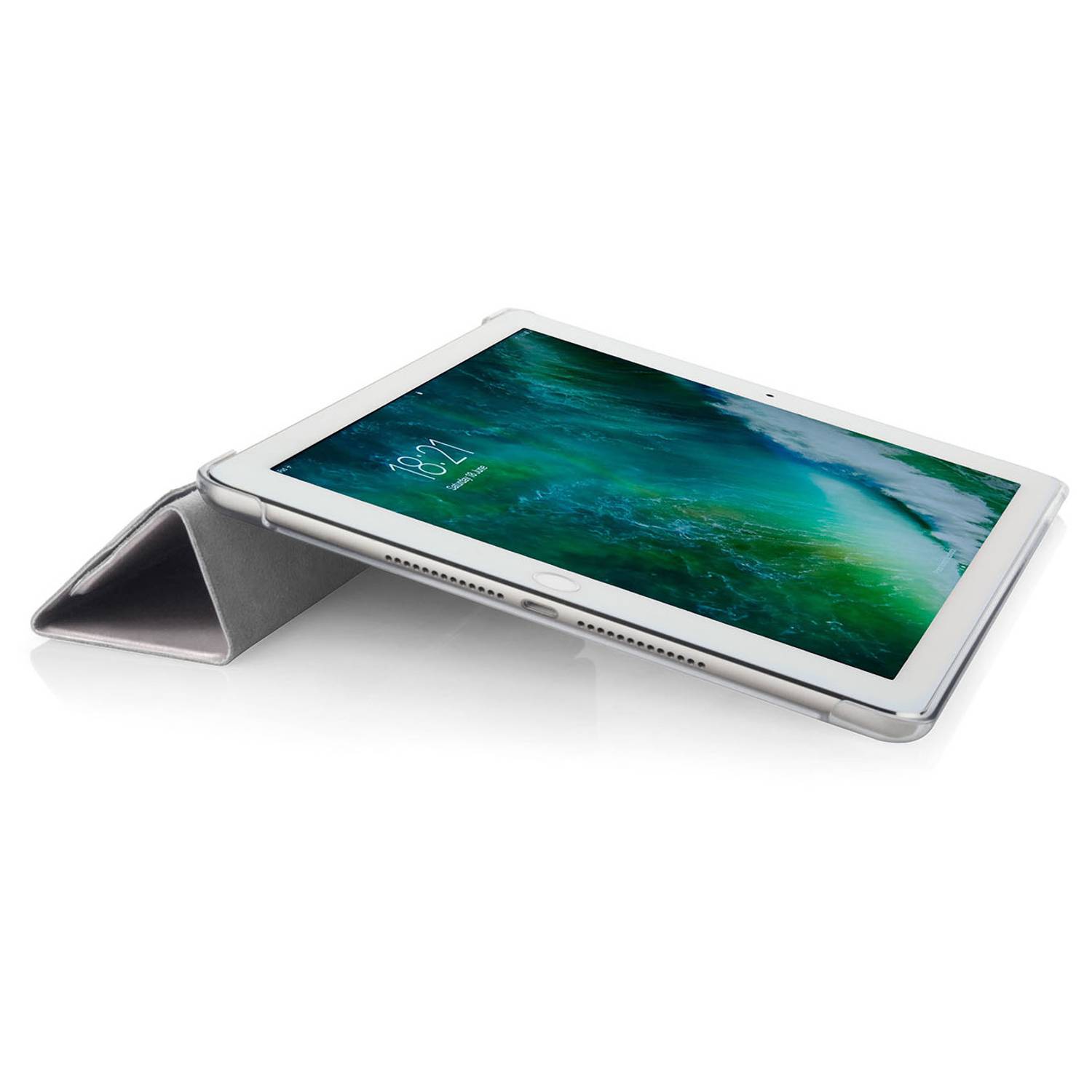 Pipetto Origami Case Silver & Clear For IPad 9.7inch P03059C4 2017 Pipetto Origami Case Silver & Clear For IPad 9.7inch P03059C4 2017