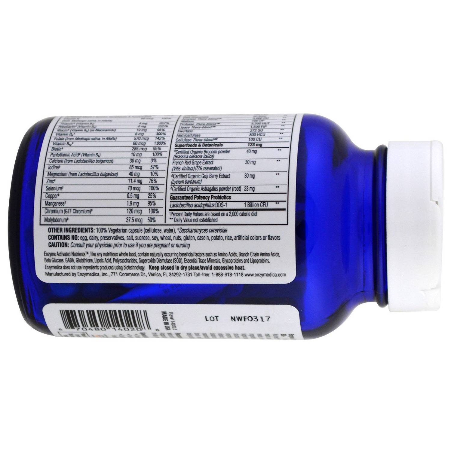 Enzymedica Multivitamin With Enzymes Caps 60'S Enzymedica Multivitamin With Enzymes Caps 60'S