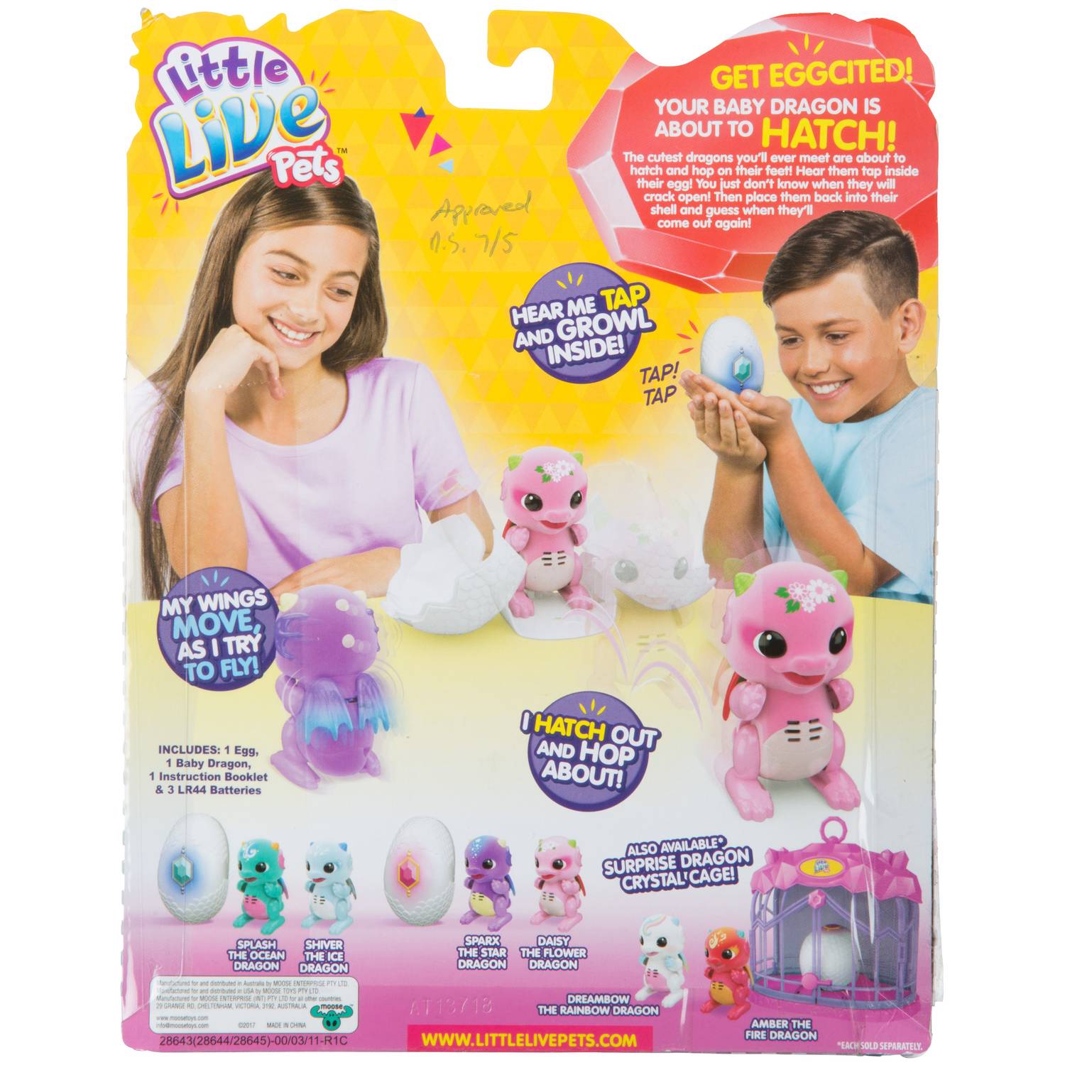 Little Live Pets 28645 Dragon single Pack purple/pink Little Live Pets 28645 Dragon single Pack purple/pink