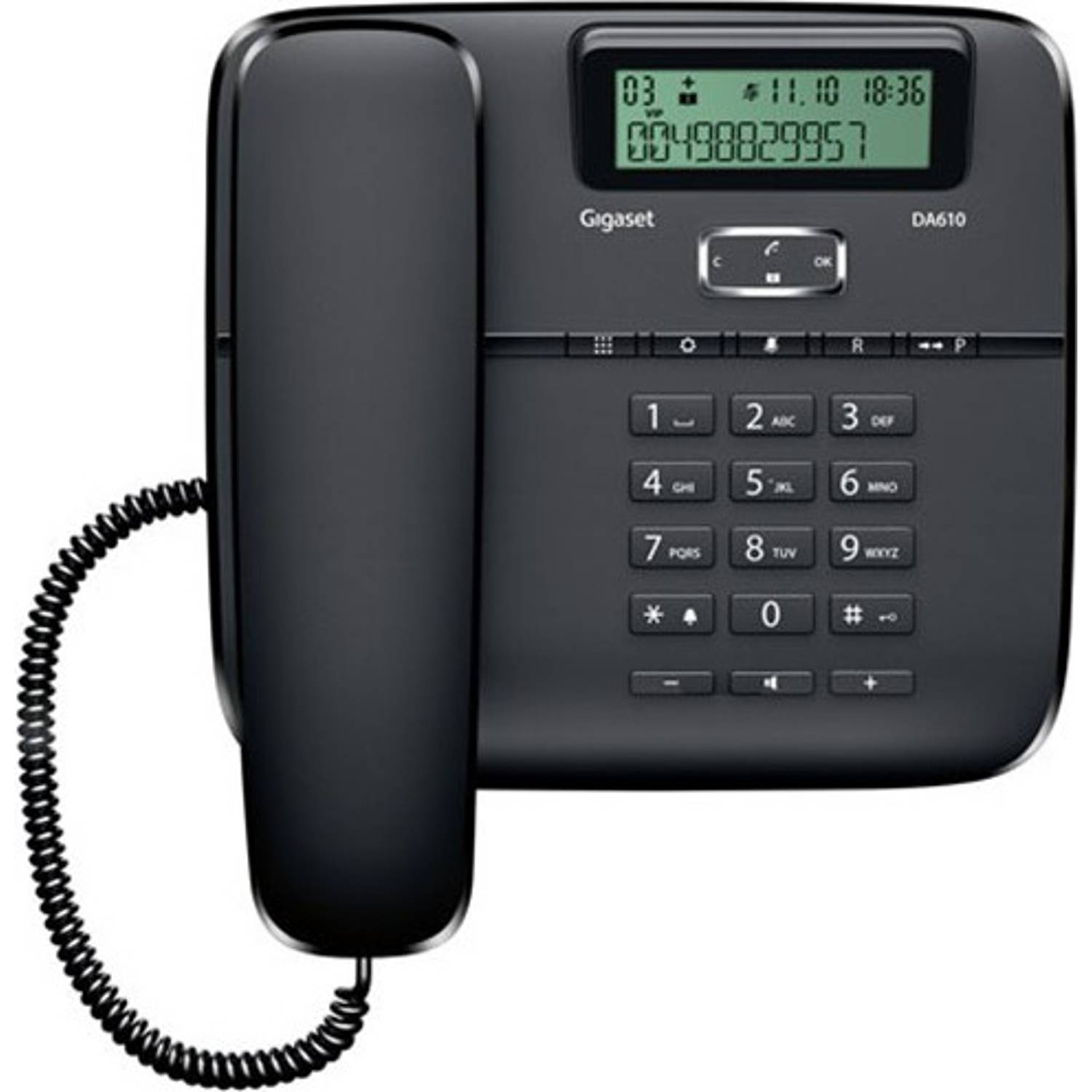 Gigaset DA610 Corded Phone Black Gigaset DA610 Corded Phone Black