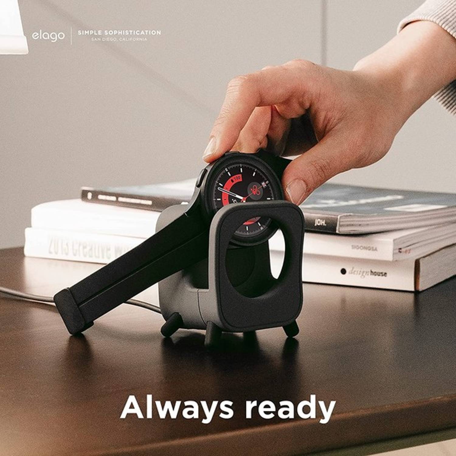 Elago GW5 Galaxy Watch 5 Charger Stand Dark Grey Elago GW5 Galaxy Watch 5 Charger Stand Dark Grey