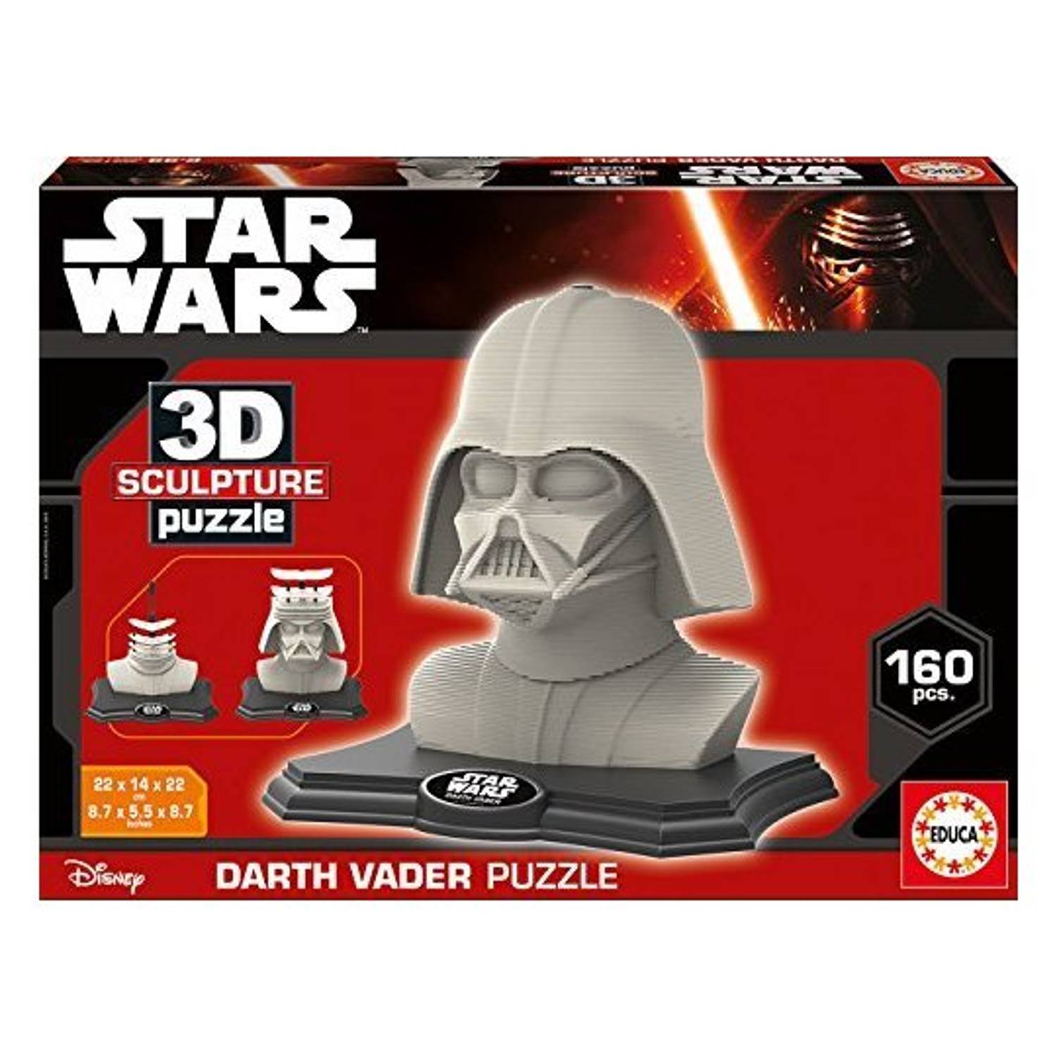 Educa Borras 16500 Darth Vader 3D Sculpture Puzzle Educa Borras 16500 Darth Vader 3D Sculpture Puzzle