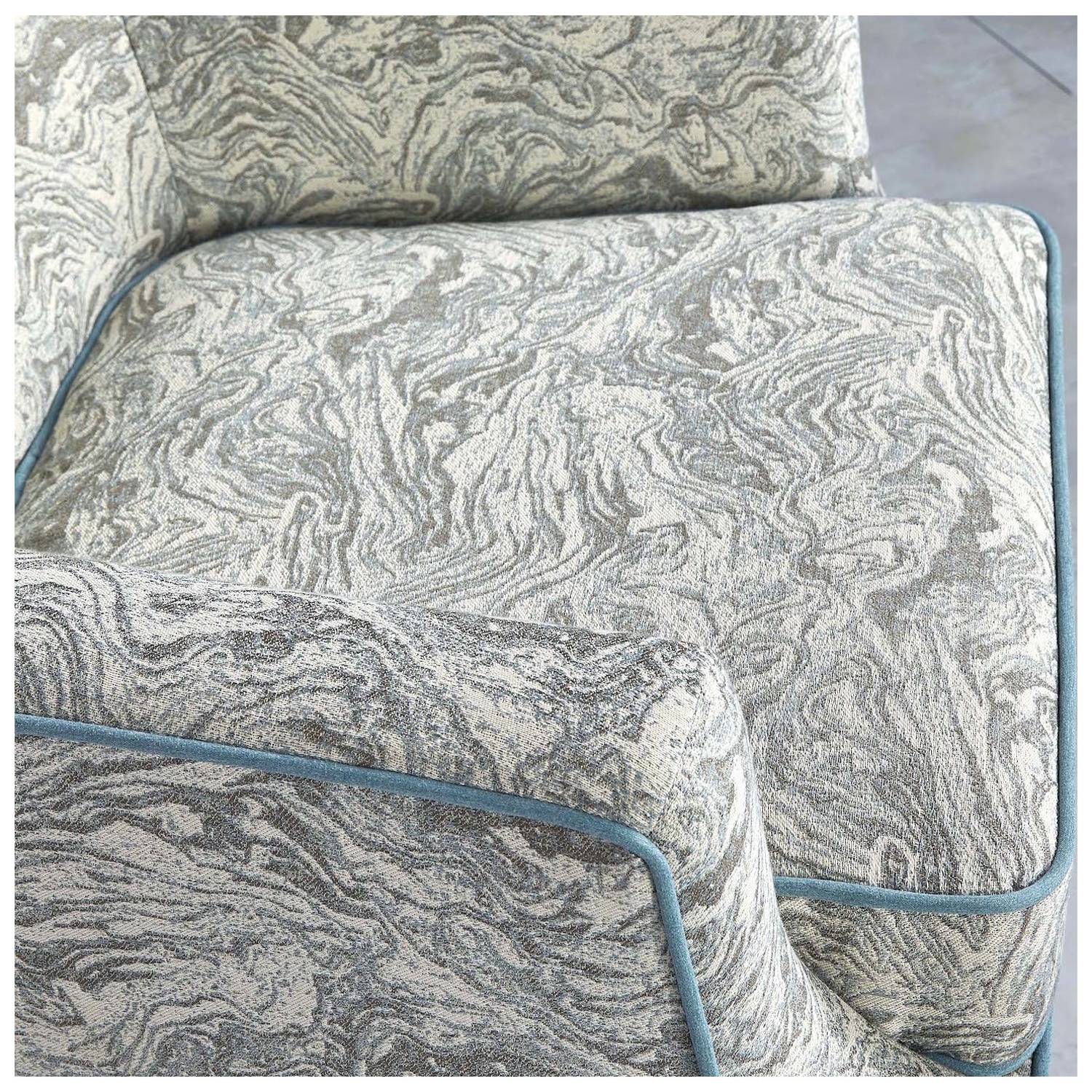 Molly Single Seater Armchair Teal/Beige/Grey Molly Single Seater Armchair Teal/Beige/Grey