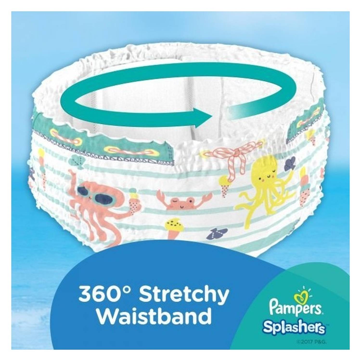 Pampers splashers swimming pants size 4-5 9-15 kg carry pack 11 count Pampers splashers swimming pants size 4-5 9-15 kg carry pack 11 count