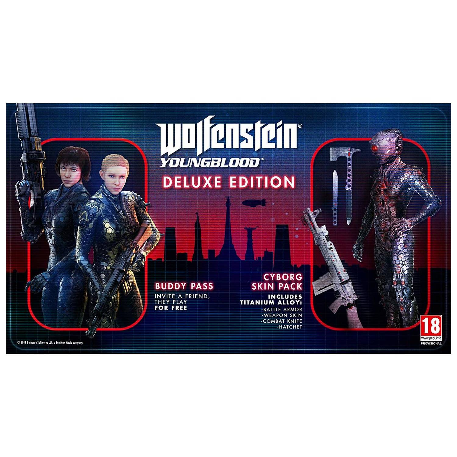 PS4 Wolfenstein Youngblood Deluxe Edition Game PS4 Wolfenstein Youngblood Deluxe Edition Game