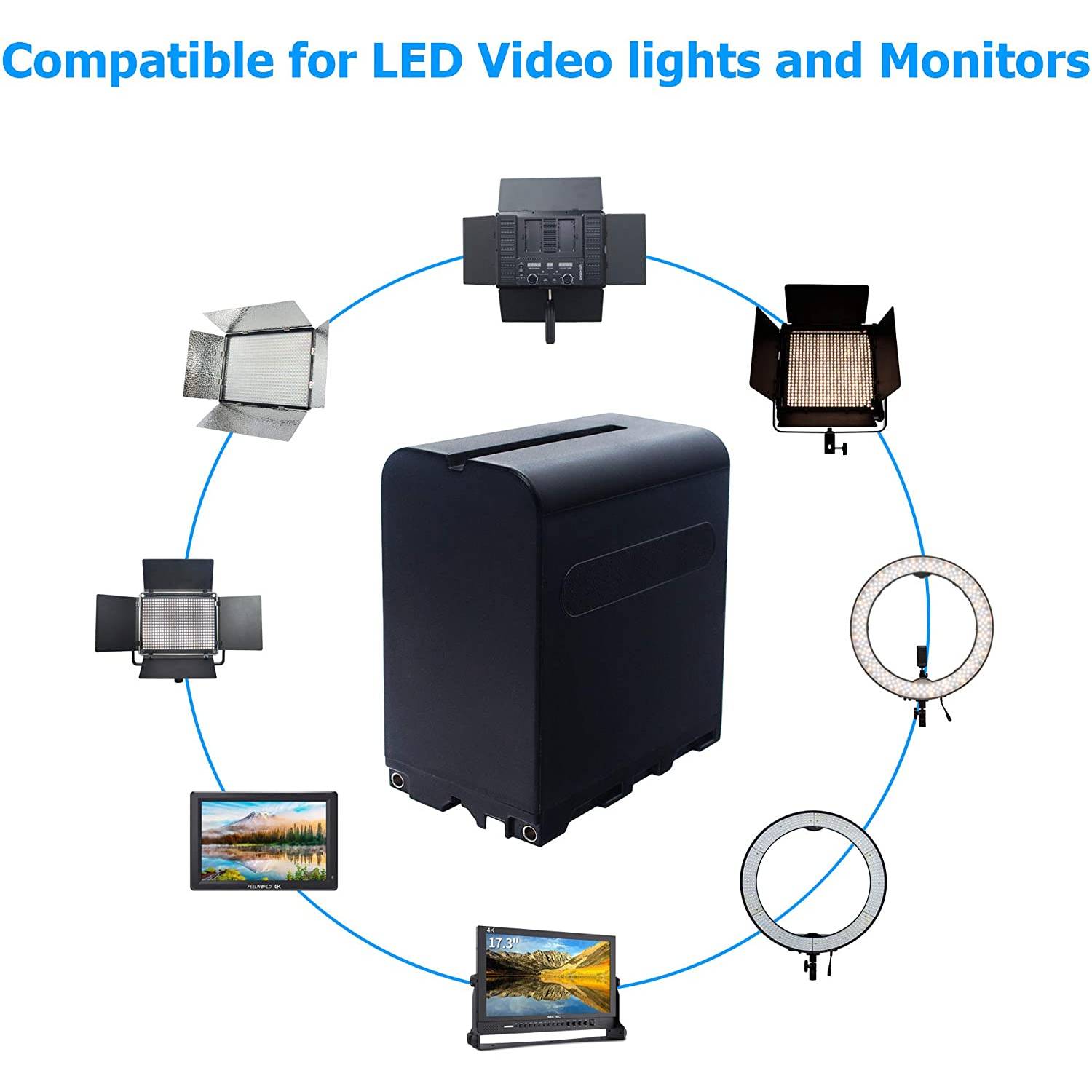 Dmk Power 4pcs Np-f970/np-f960 Battery 10400mah Or Led Video Light And Monitor Only. (not For Cameras) Dmk Power 4pcs Np-f970/np-f960 Battery 10400mah Or Led Video Light And Monitor Only. (not For Cameras)