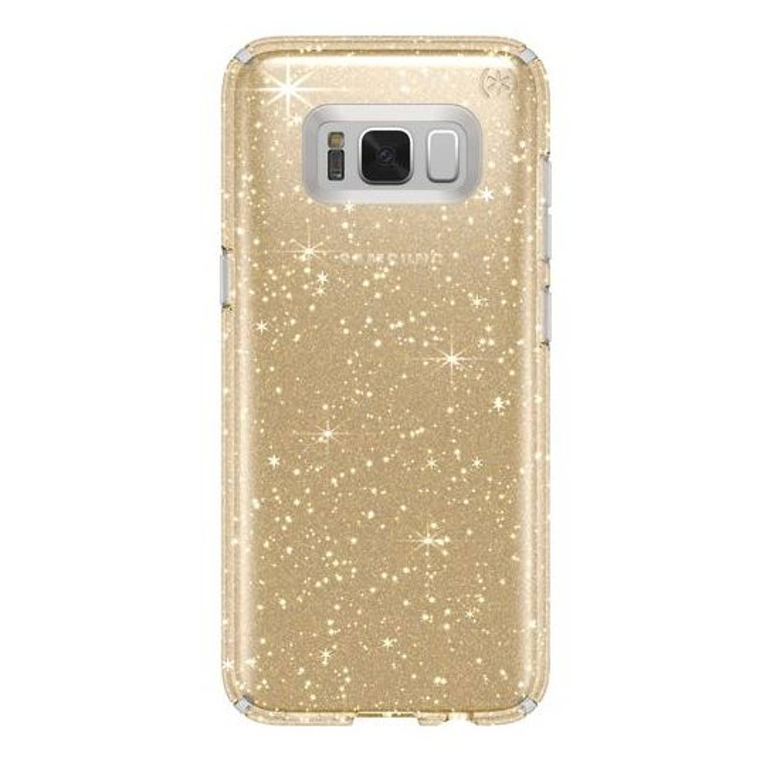 Speck Presidio Clear Glitter Case Gold For Samsung Galaxy S8 - 902555636 Speck Presidio Clear Glitter Case Gold For Samsung Galaxy S8 - 902555636