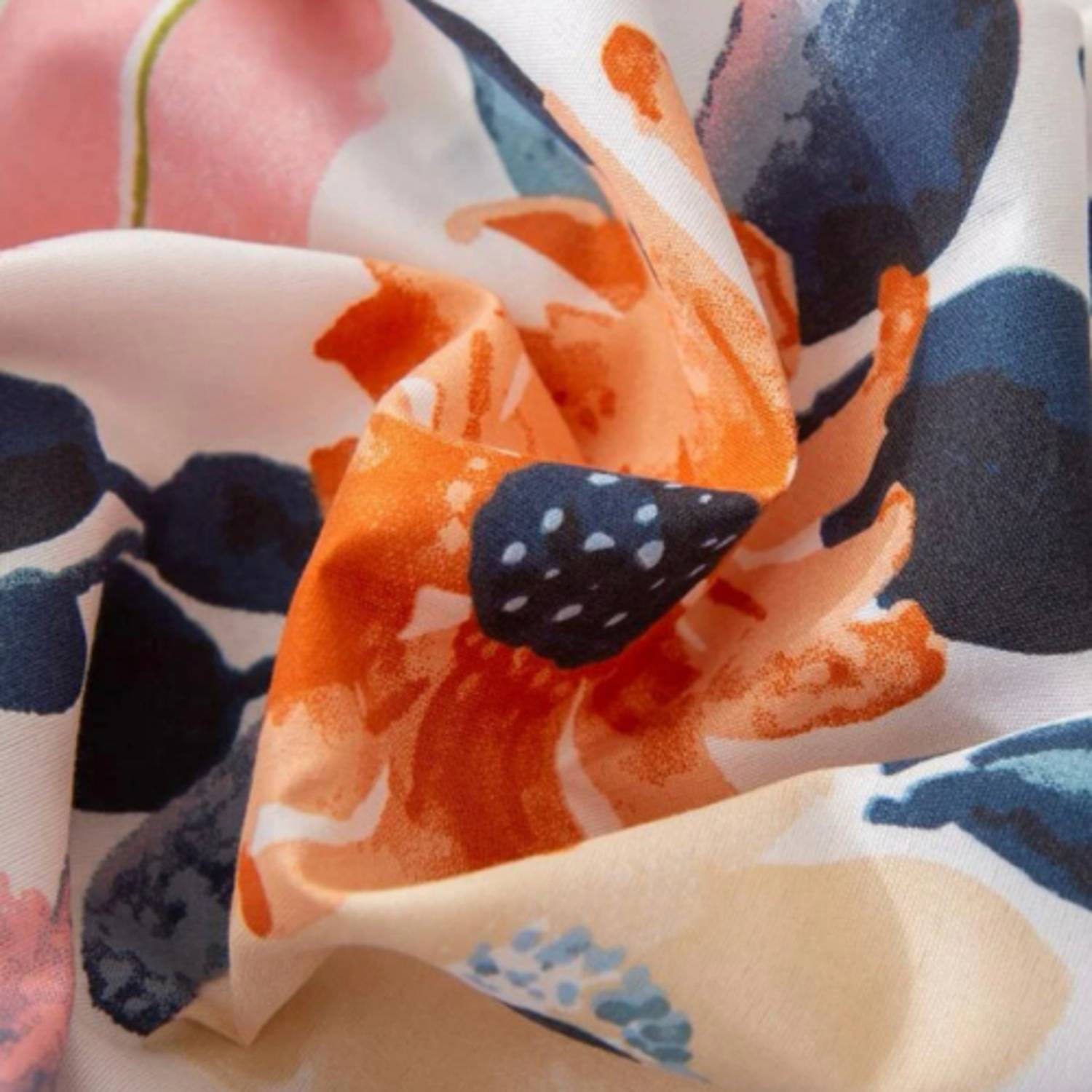 Luna Home King Size 6 Pieces Bedding Set Without Filler, Blue Color Floral Design Luna Home King Size 6 Pieces Bedding Set Without Filler, Blue Color Floral Design