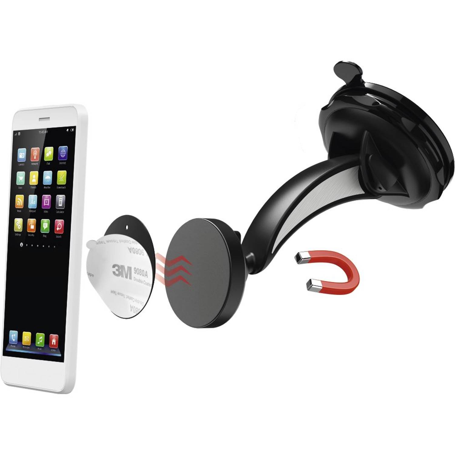 Hama Magnet Universal Smartphone Holder Black Hama Magnet Universal Smartphone Holder Black