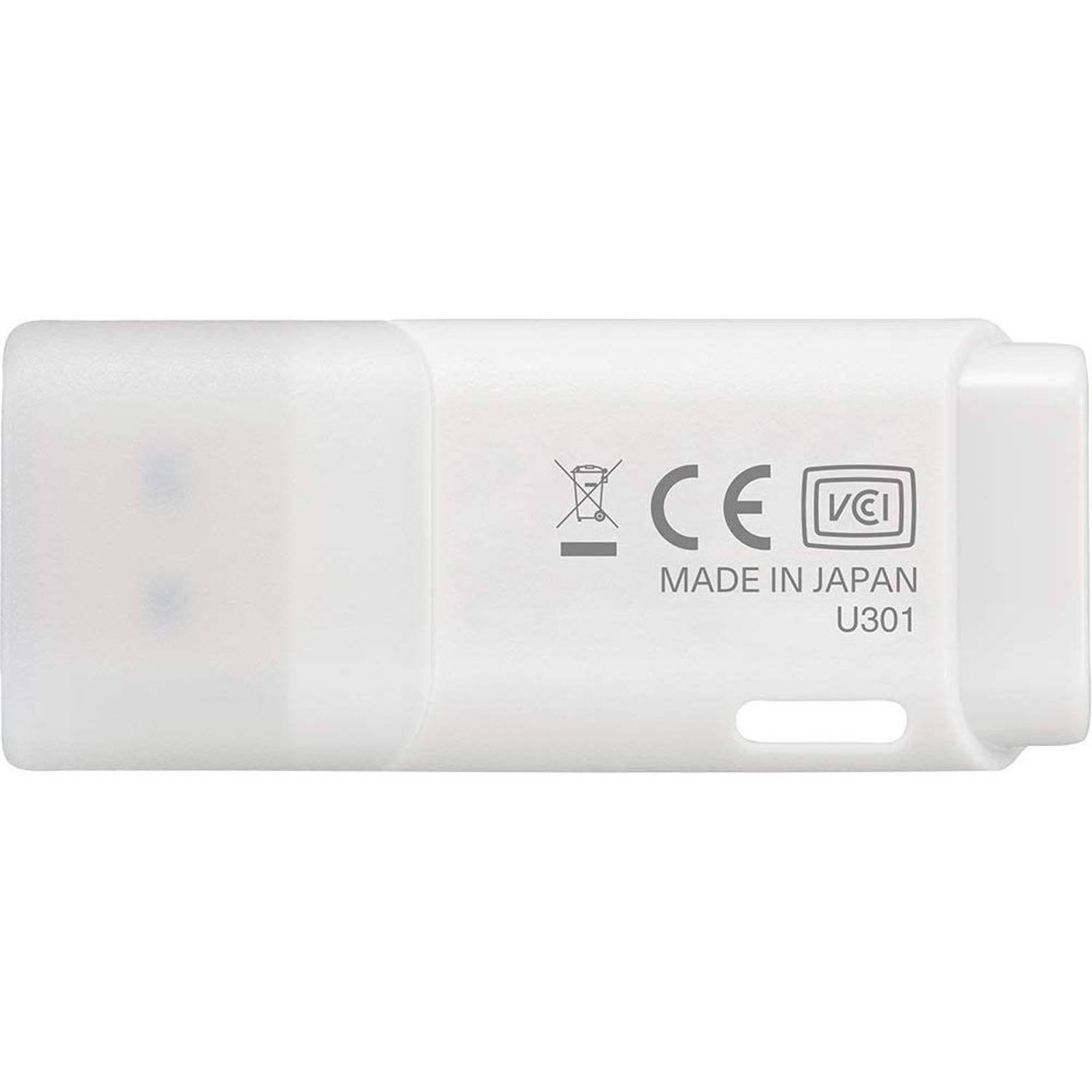 Kioxia TransMemory U301 USB 3.2 Gen 1 Flash Drive 16GB White LU301W016GG4 Kioxia TransMemory U301 USB 3.2 Gen 1 Flash Drive 16GB White LU301W016GG4