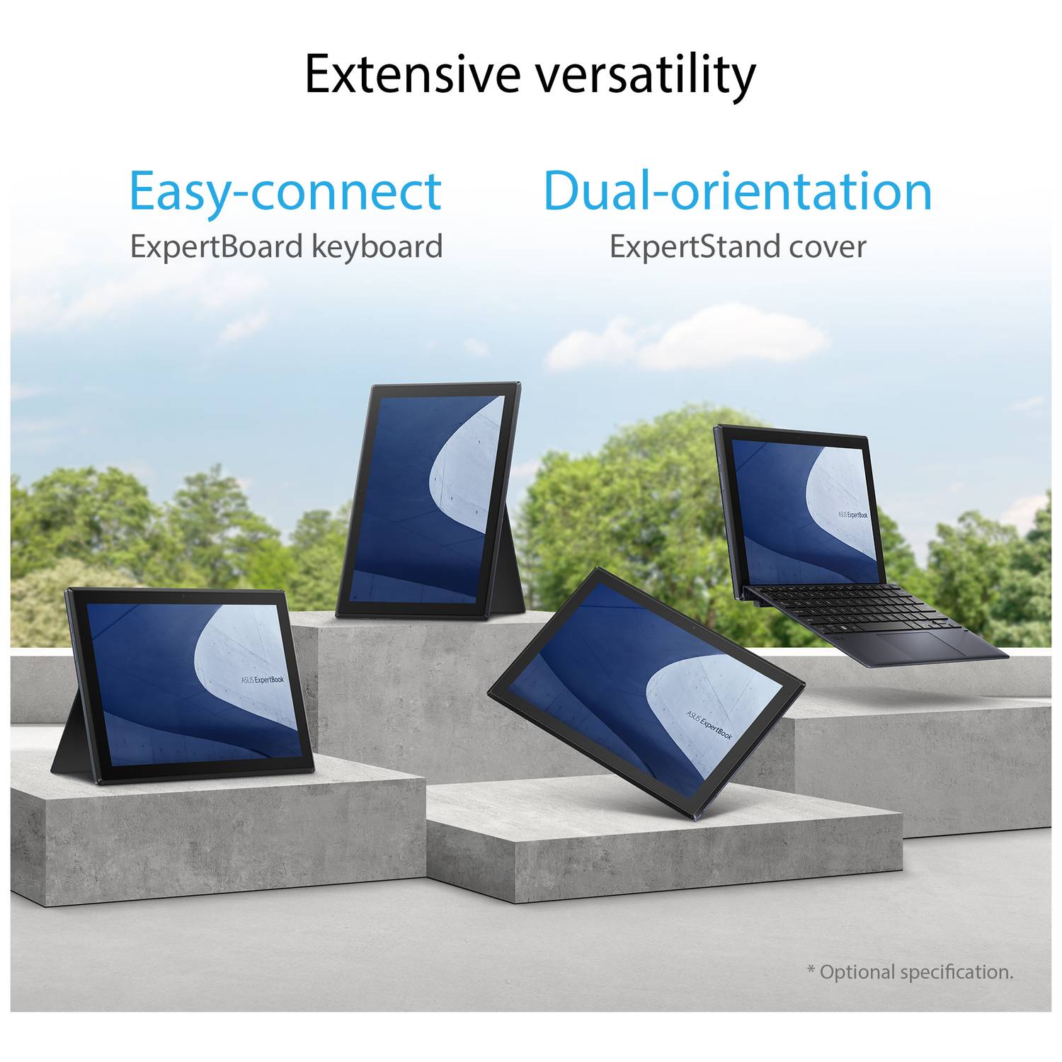 Asus EXPERTBOOK B3 DETACHABLE B3000DQ1A-HT0011XA 2-in-1 Laptop - Snapdragon 7C 2.4GHz 8GB 128GB 10.5inch WUXGA Black English/Arabic Keyboard Asus EXPERTBOOK B3 DETACHABLE B3000DQ1A-HT0011XA 2-in-1 Laptop - Snapdragon 7C 2.4GHz 8GB 128GB 10.5inch WUXGA Black English/Arabic Keyboard