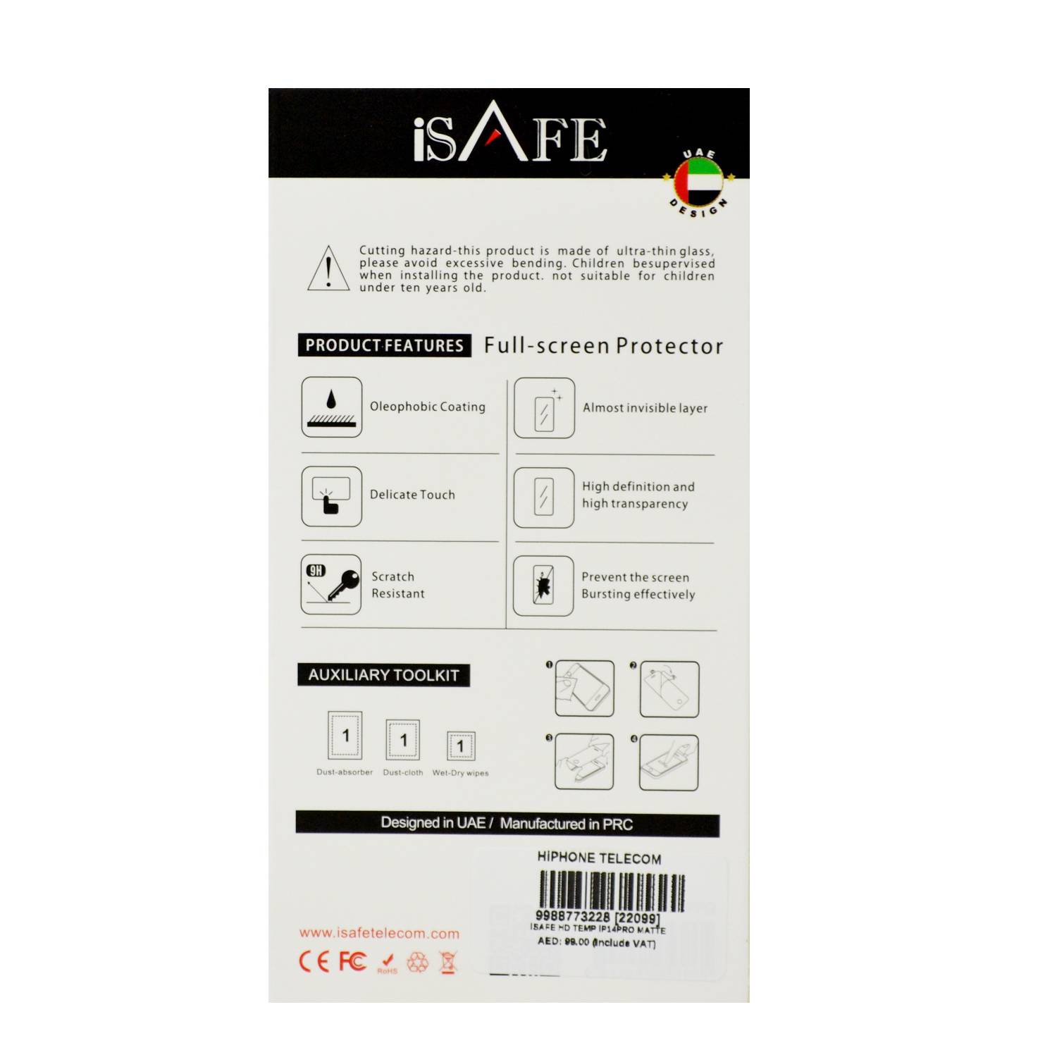 Isafe Hd Glass Screen Guard For Iphone 14 Pro Matte Isafe Hd Glass Screen Guard For Iphone 14 Pro Matte