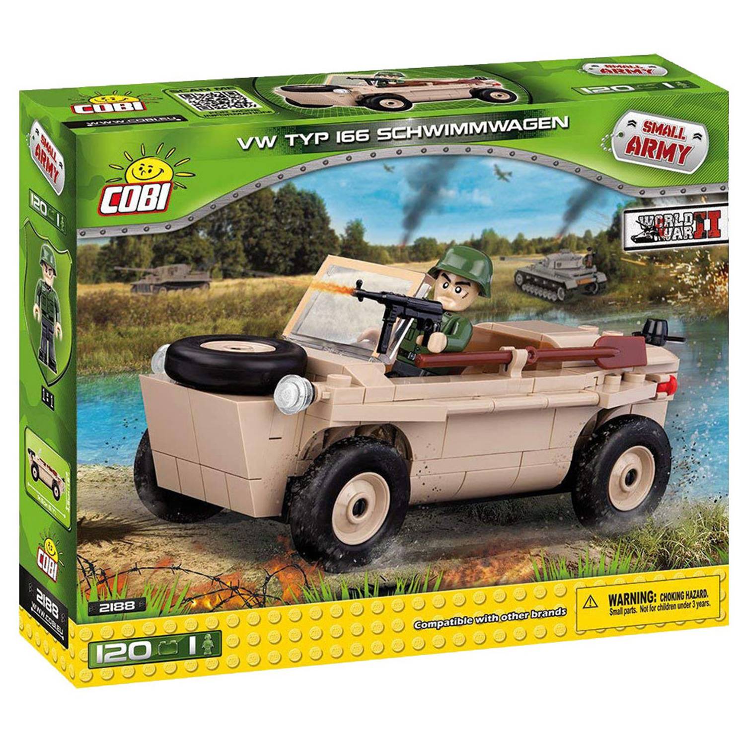Cobi 120pcs Small Army VW 166 Schwimmwagen Cobi 120pcs Small Army VW 166 Schwimmwagen