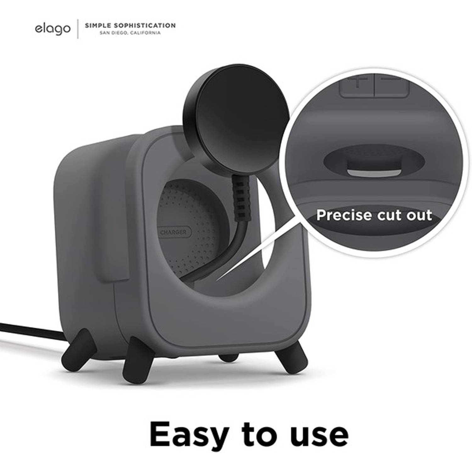 Elago GW5 Galaxy Watch 5 Charger Stand Dark Grey Elago GW5 Galaxy Watch 5 Charger Stand Dark Grey