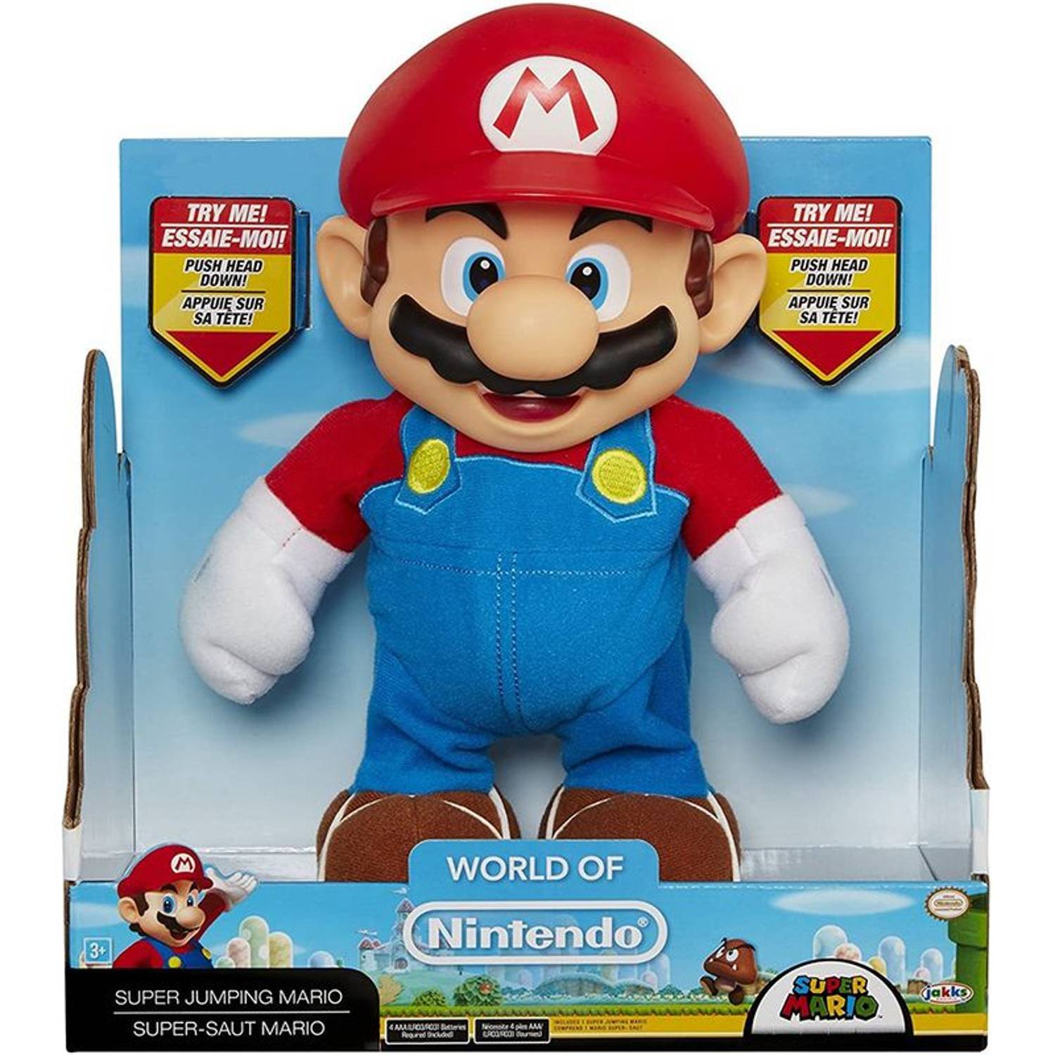 Jakks 2492 World Of Nintendo Goomba Stompin Mario Figure Toy Jakks 2492 World Of Nintendo Goomba Stompin Mario Figure Toy